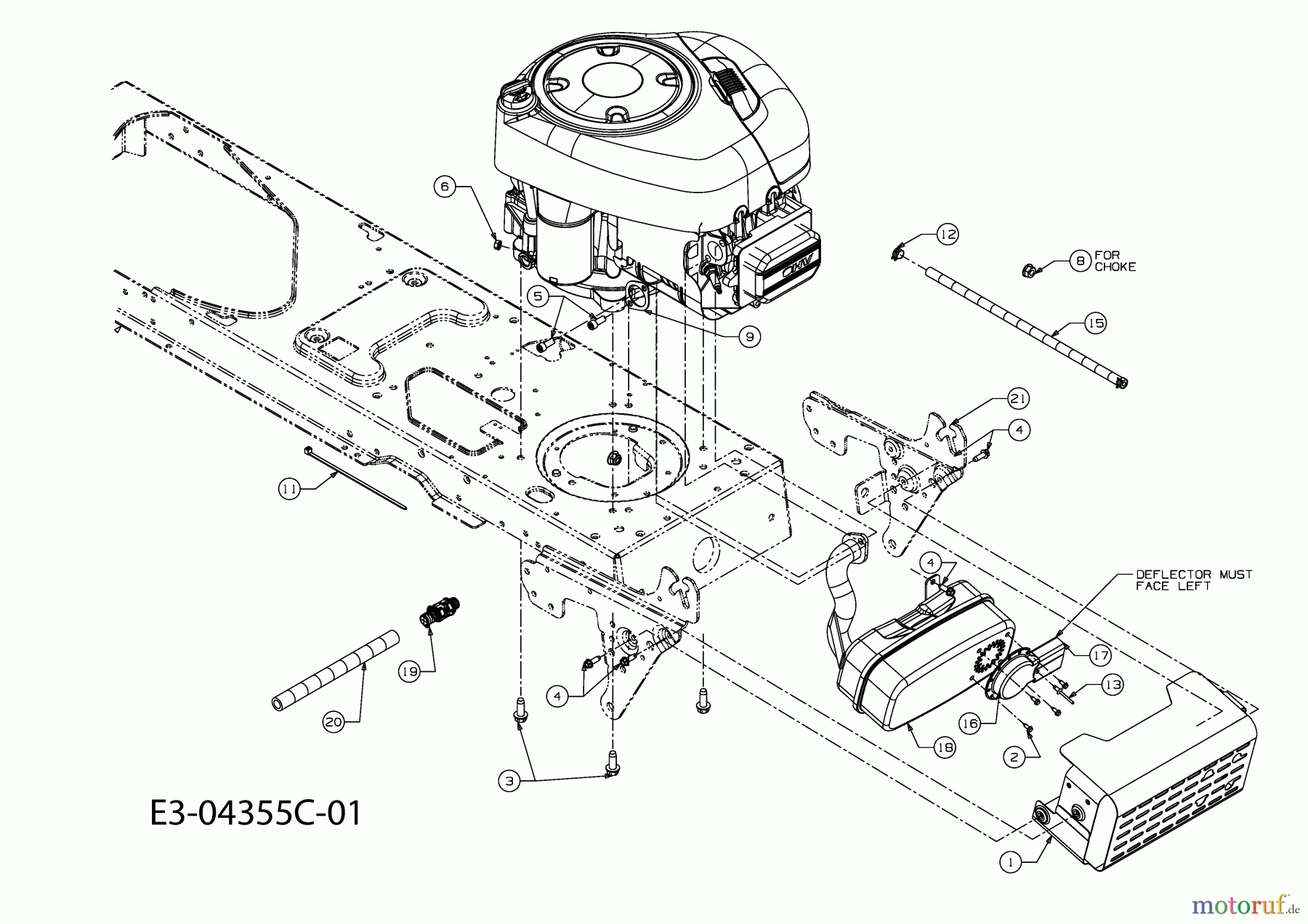  Gutbrod Rasentraktoren GLX 105 RA 13CJ50GN490  (2010) Motorzubehör
