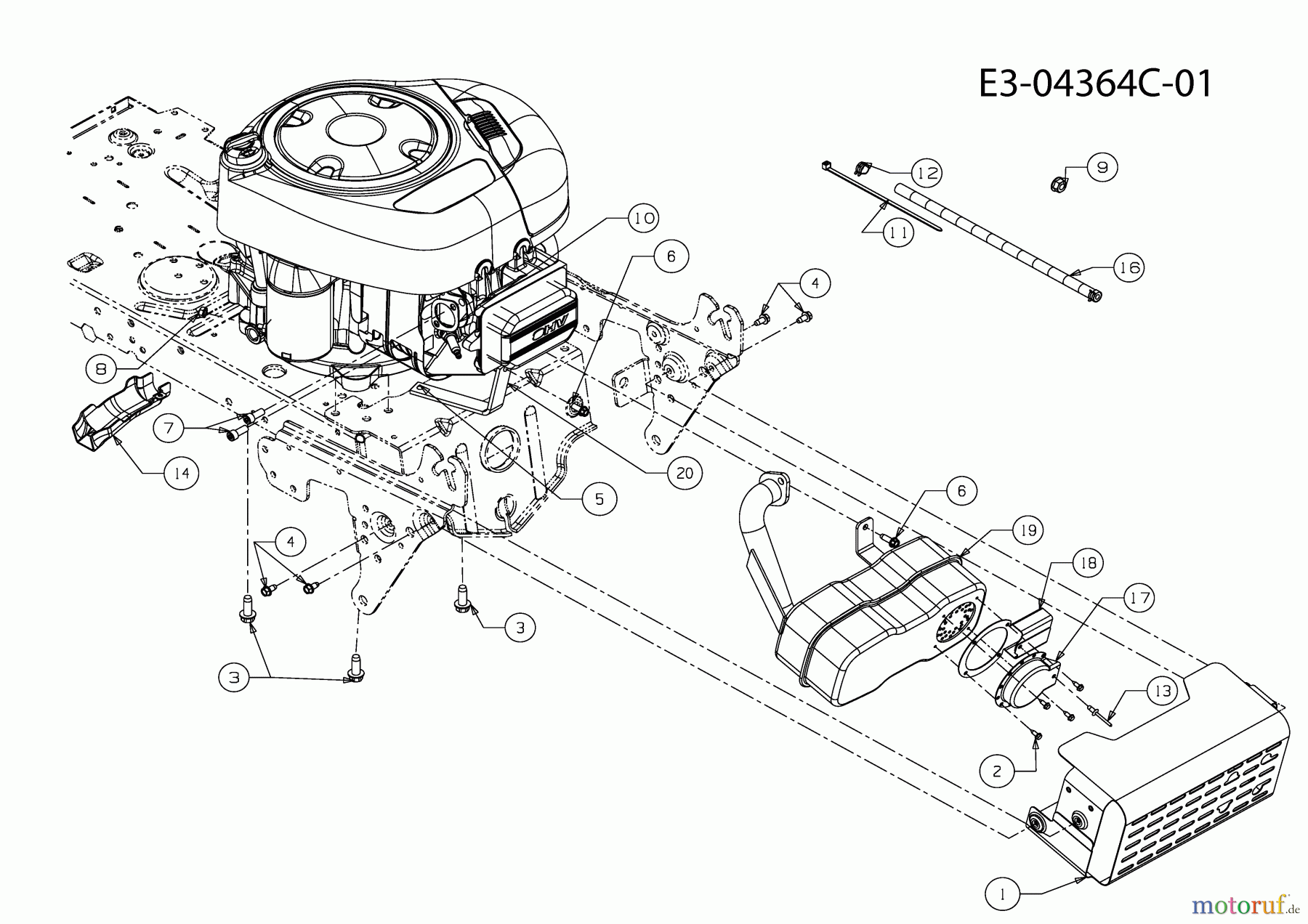 MTD Rasentraktoren LF 125 H 13AH793F600 (2010) Motorzubehör