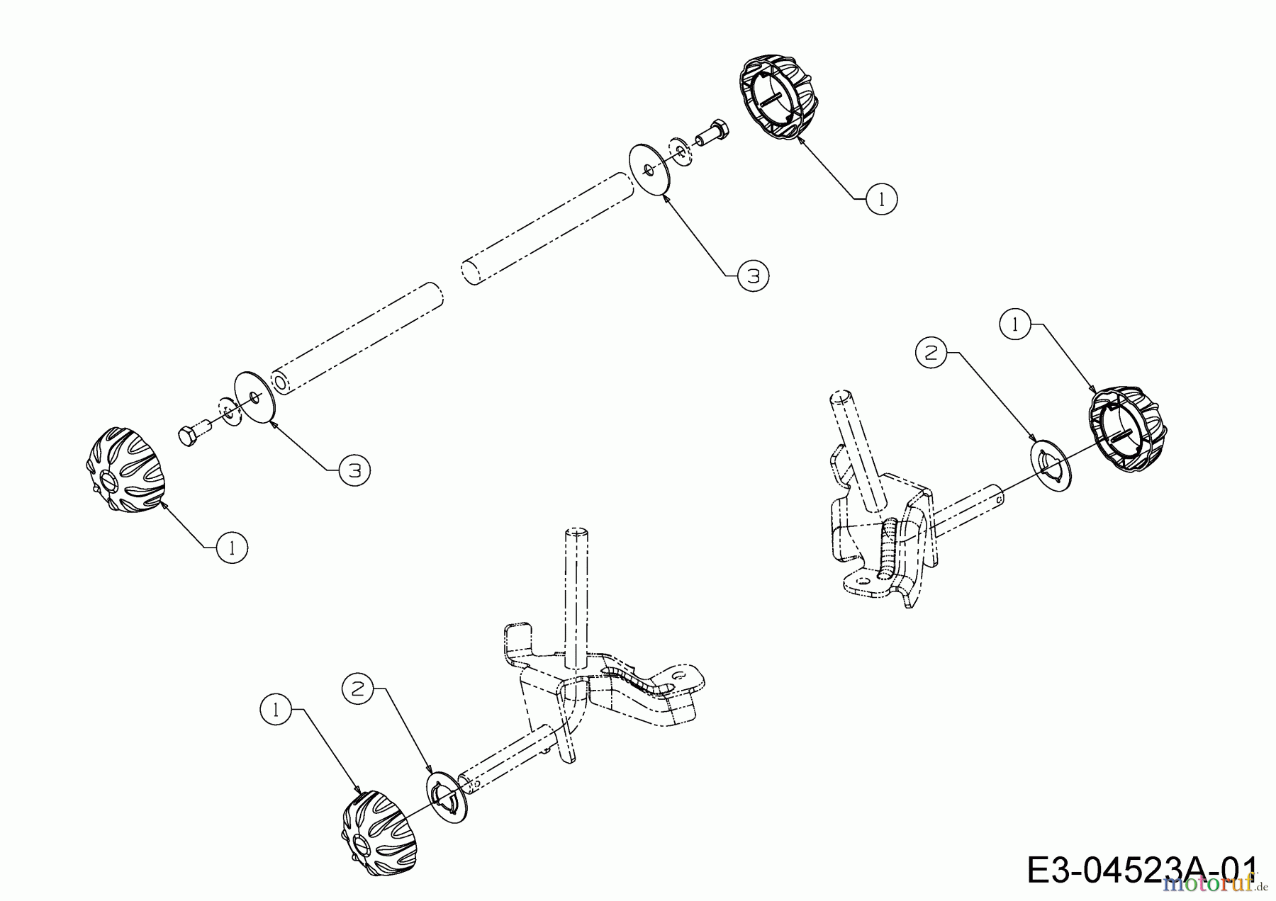  Massey Ferguson Rasentraktoren MF 42-22 SD 13HP93GG695  (2015) Radkappen