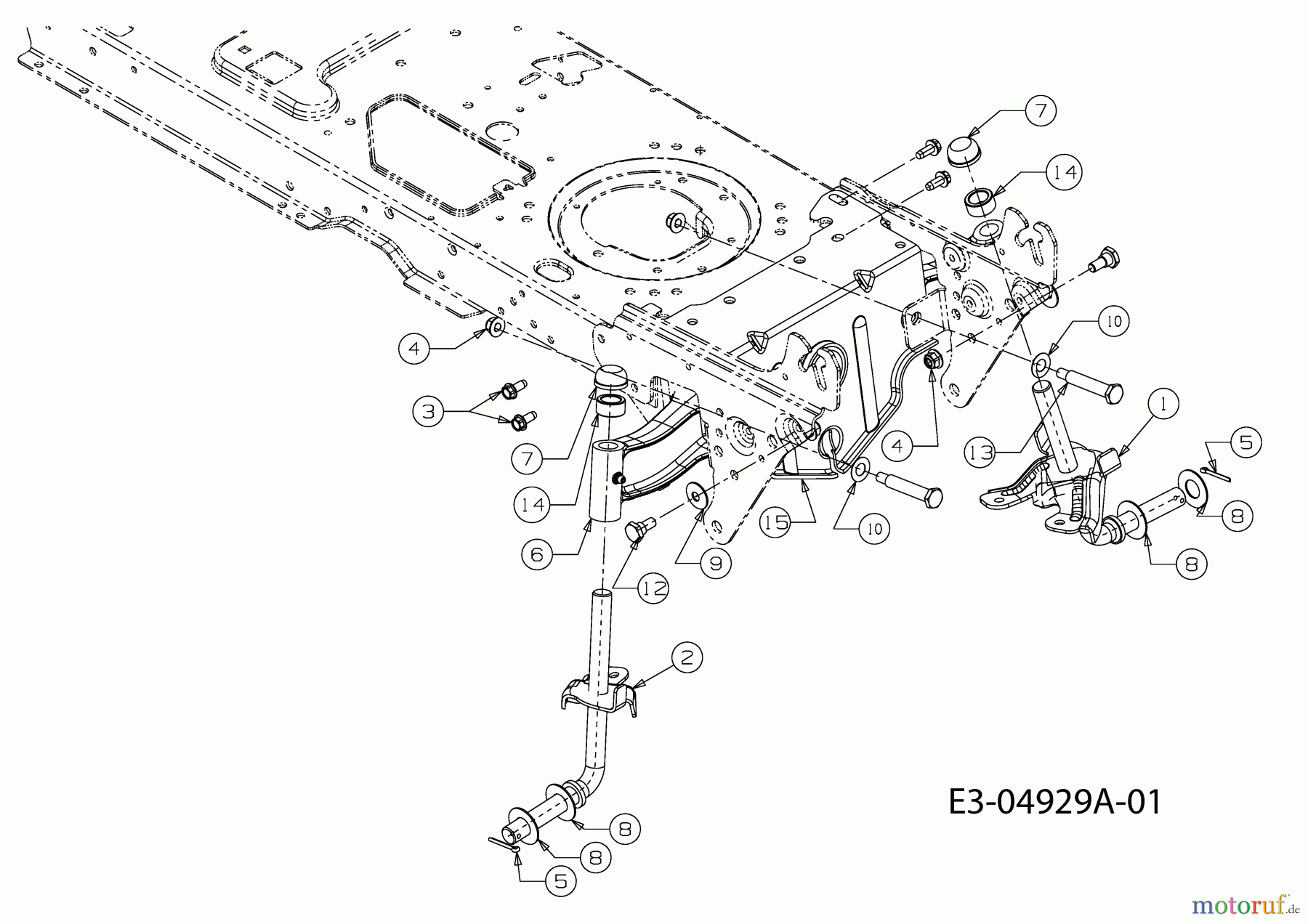 Massey Ferguson Rasentraktoren MF 48-24 RD 13CI51CJ695  (2010) Vorderachse