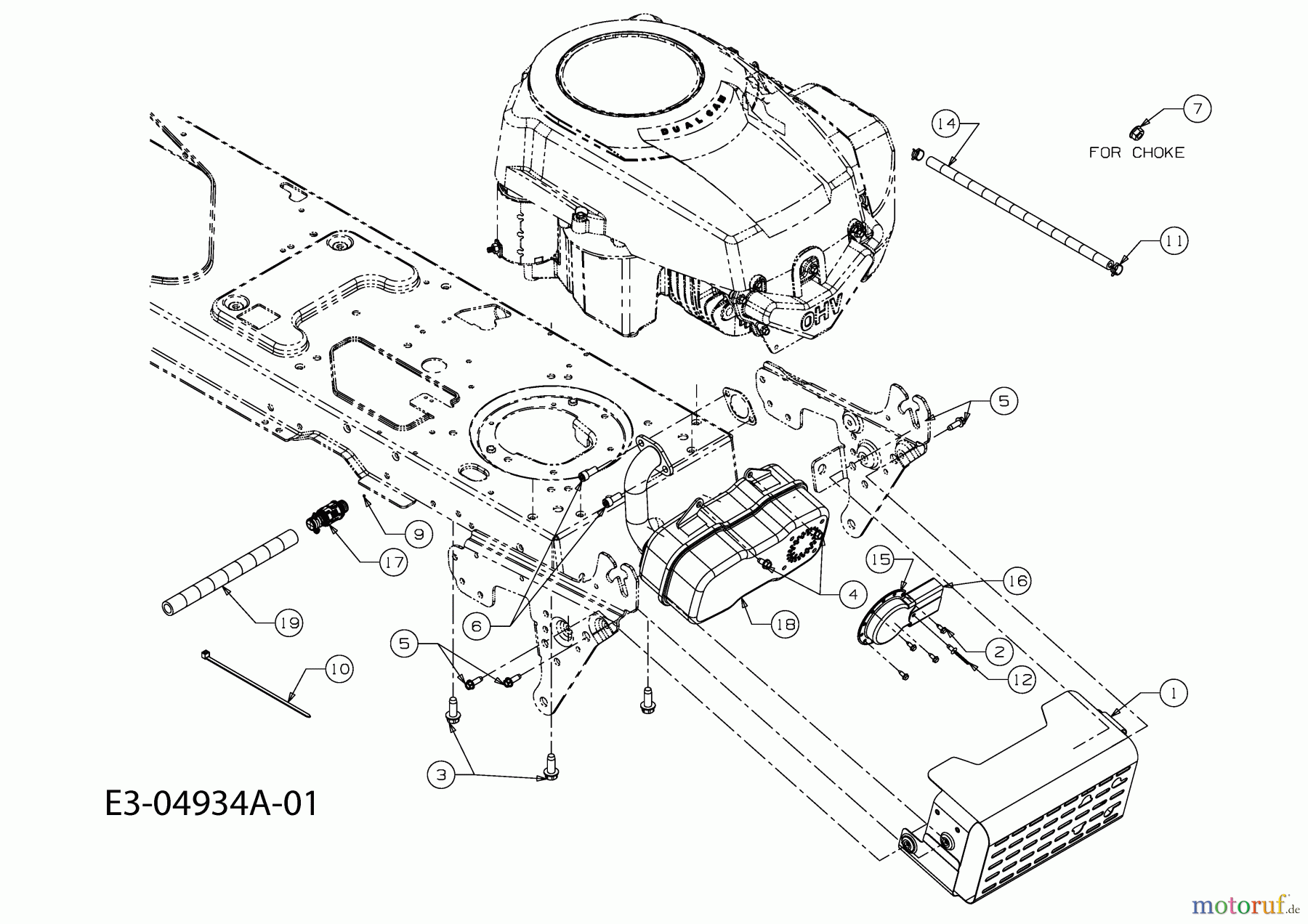  Gutbrod Rasentraktoren GLX 92 RA 13DV50GE490  (2009) Motorzubehör
