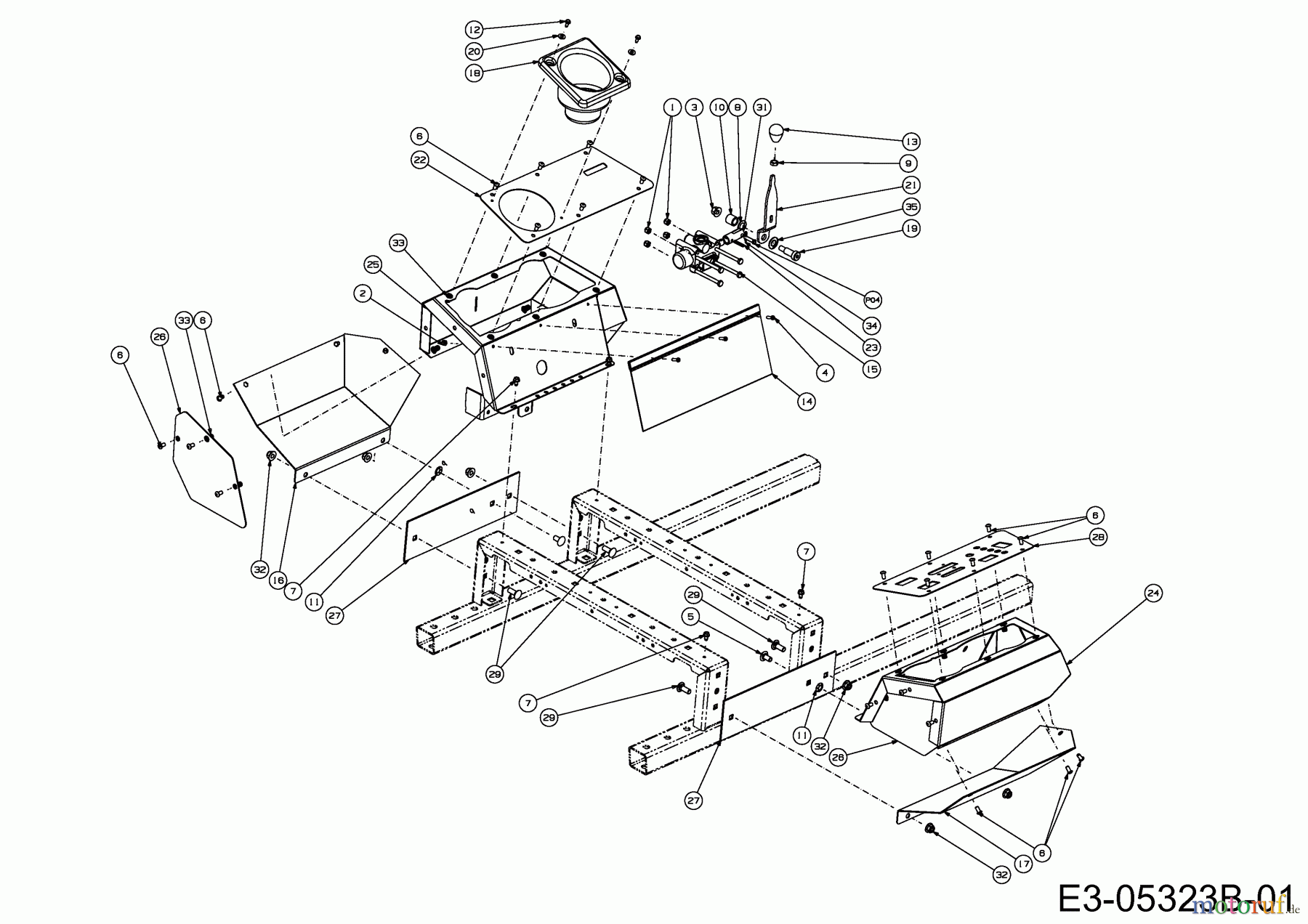  Cub Cadet Zero Turn Tank S 60 53AY8DU6603  (2011) Verkleidungen