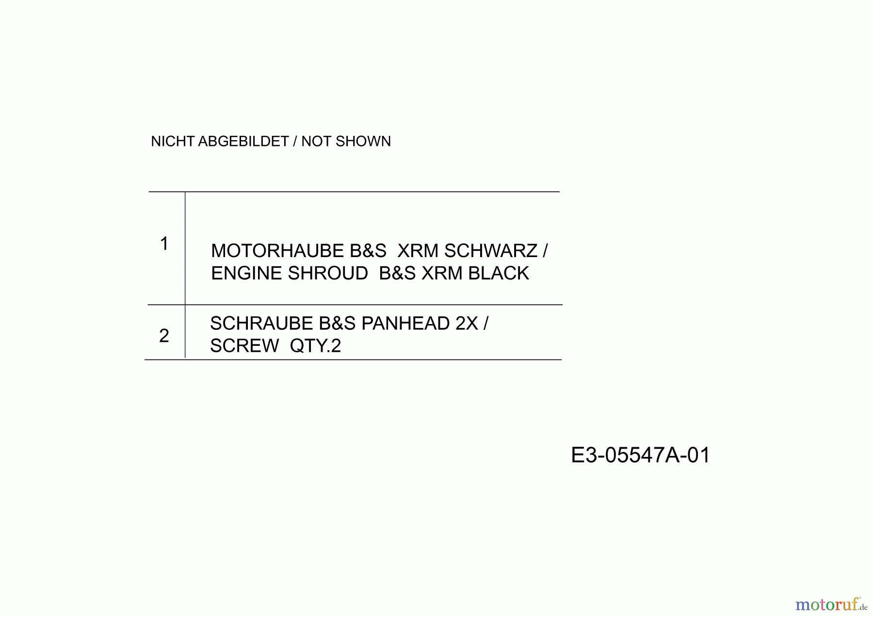Yard-Man Motormäher mit Antrieb YM 6019 SPBE 12AE188U643 (2011) Motorhaube B&S