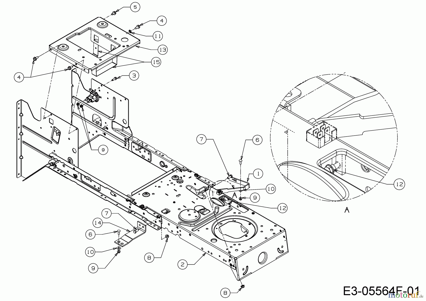  Cub Cadet Rasentraktoren LT2 NR92 13I271DE603  (2018) Rahmen