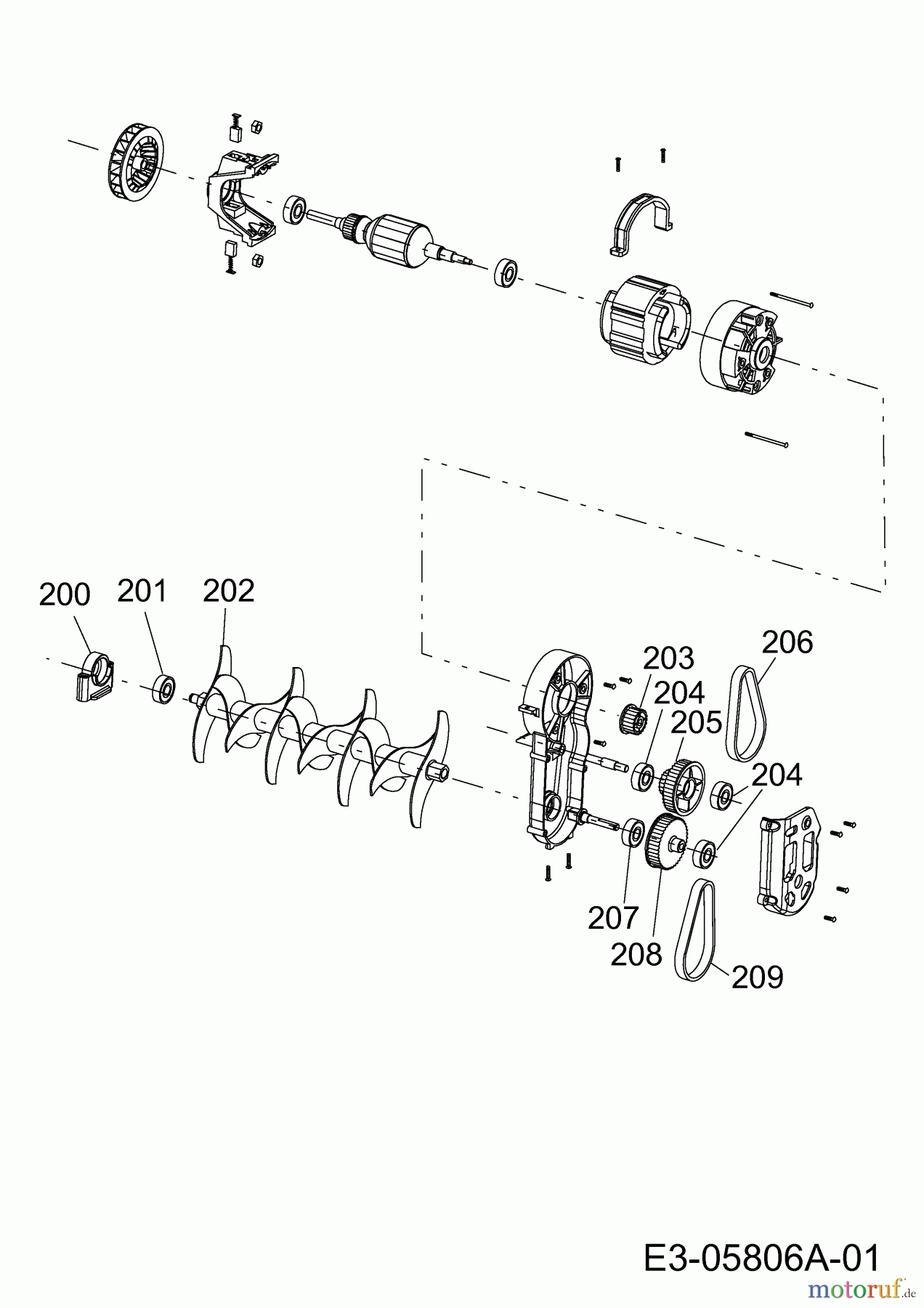  Wolf-Garten Elektrovertikutierer Campus 1000 V 6021000  (2012) Keilriemen, Messerwalze