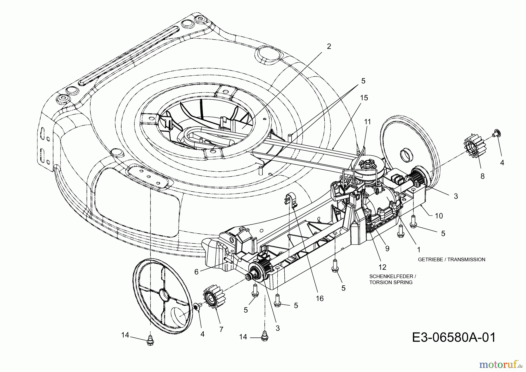  MTD Motormäher mit Antrieb 21