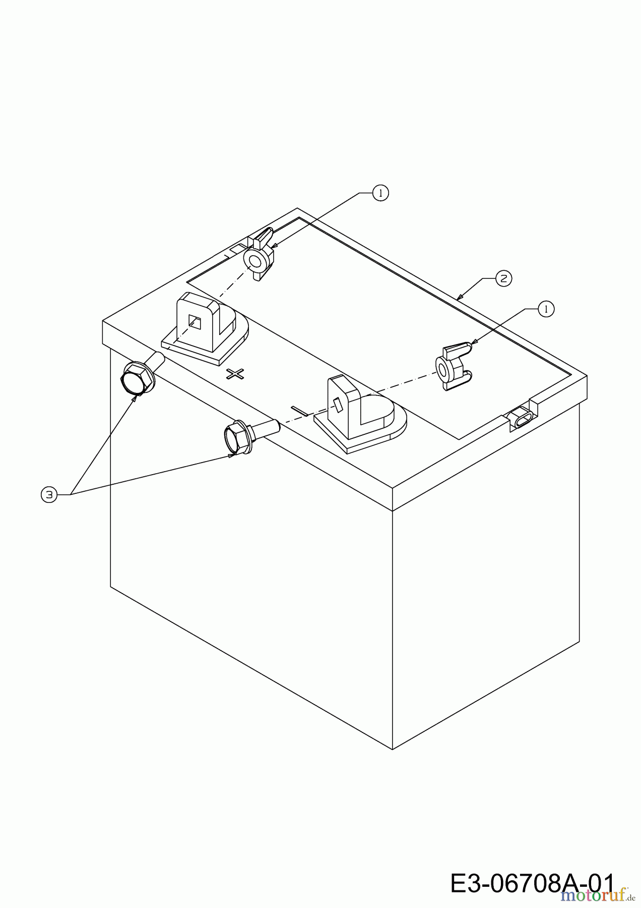  Cub Cadet Rasentraktoren CC 1018 AG 13AD90AG603  (2013) Batterie