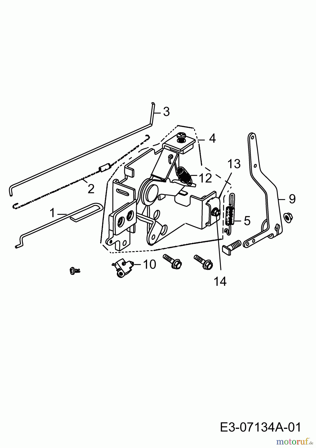  Rover-Motoren i 5000 (mit Schnorchelfilterdeckel) RL04080122  (2011) Regelung