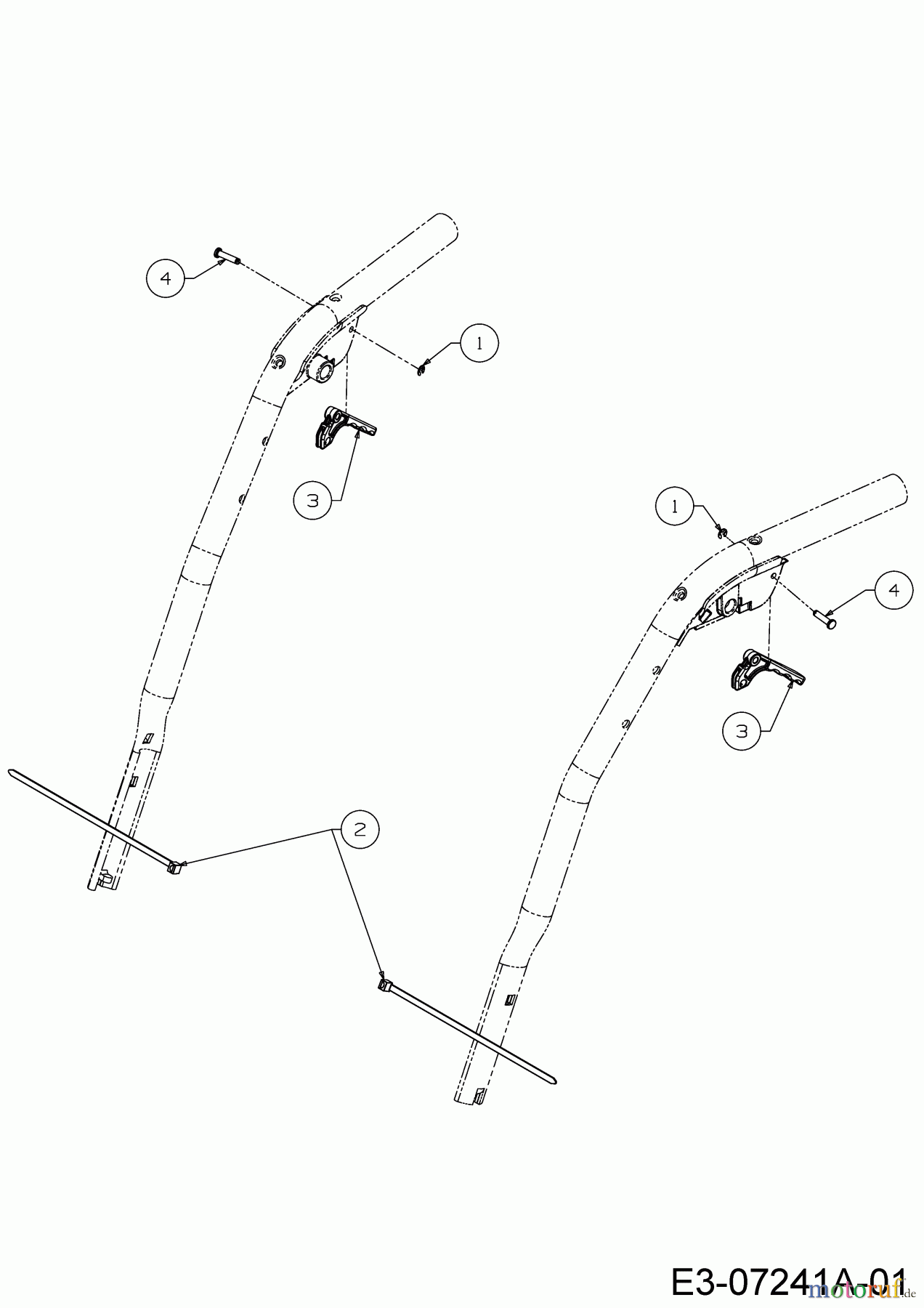  Cub Cadet Schneefräsen 530 HD SWE 31AY57KZ603  (2016) Arretierhebel