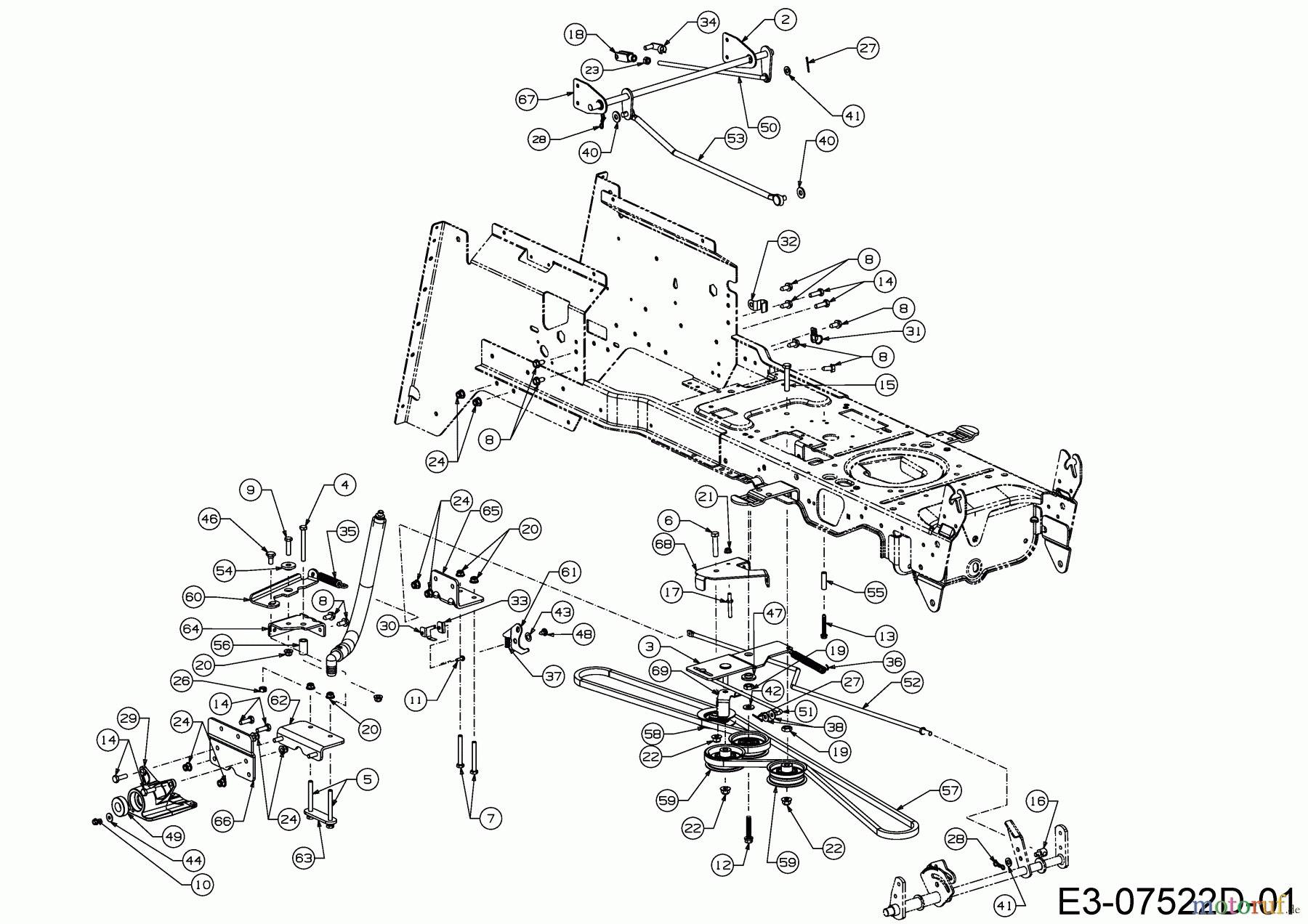  Massey Ferguson Rasentraktoren MF 41-22 RH 13HP91GN695  (2016) Fahrantrieb