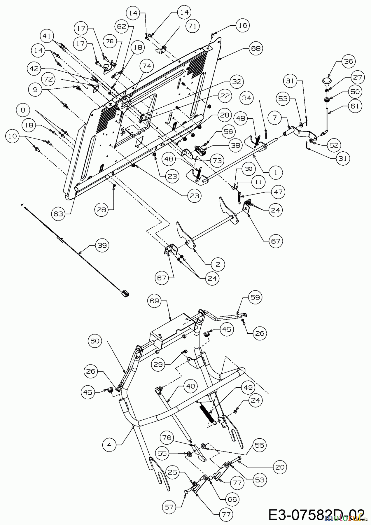  Massey Ferguson Rasentraktoren MF 36-16 ARD 13HD90GE395  (2016) Aushebung Grasfangsack, Heckplatte