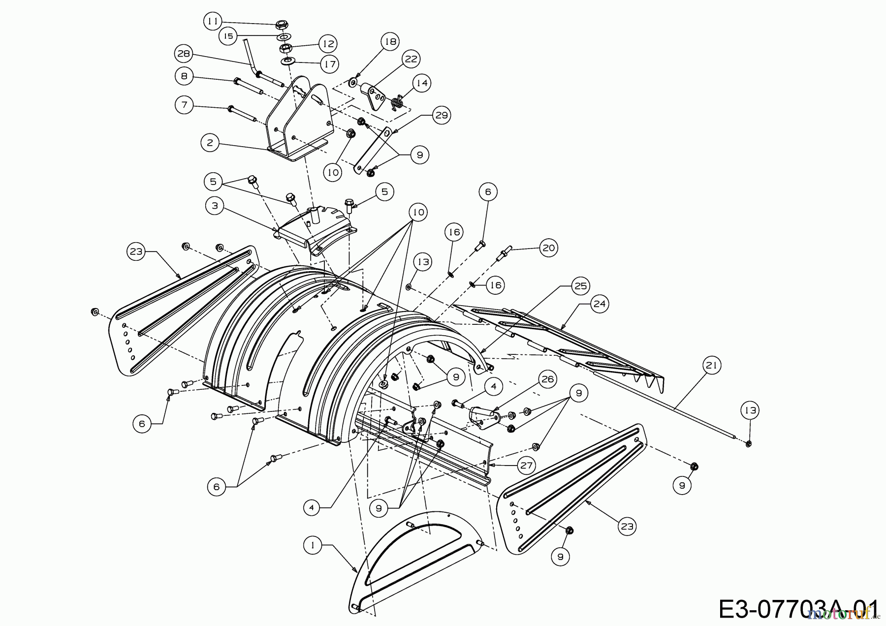  MTD Motorhacken T/450 21AB454B678  (2018) Schutzschild Hacksterne