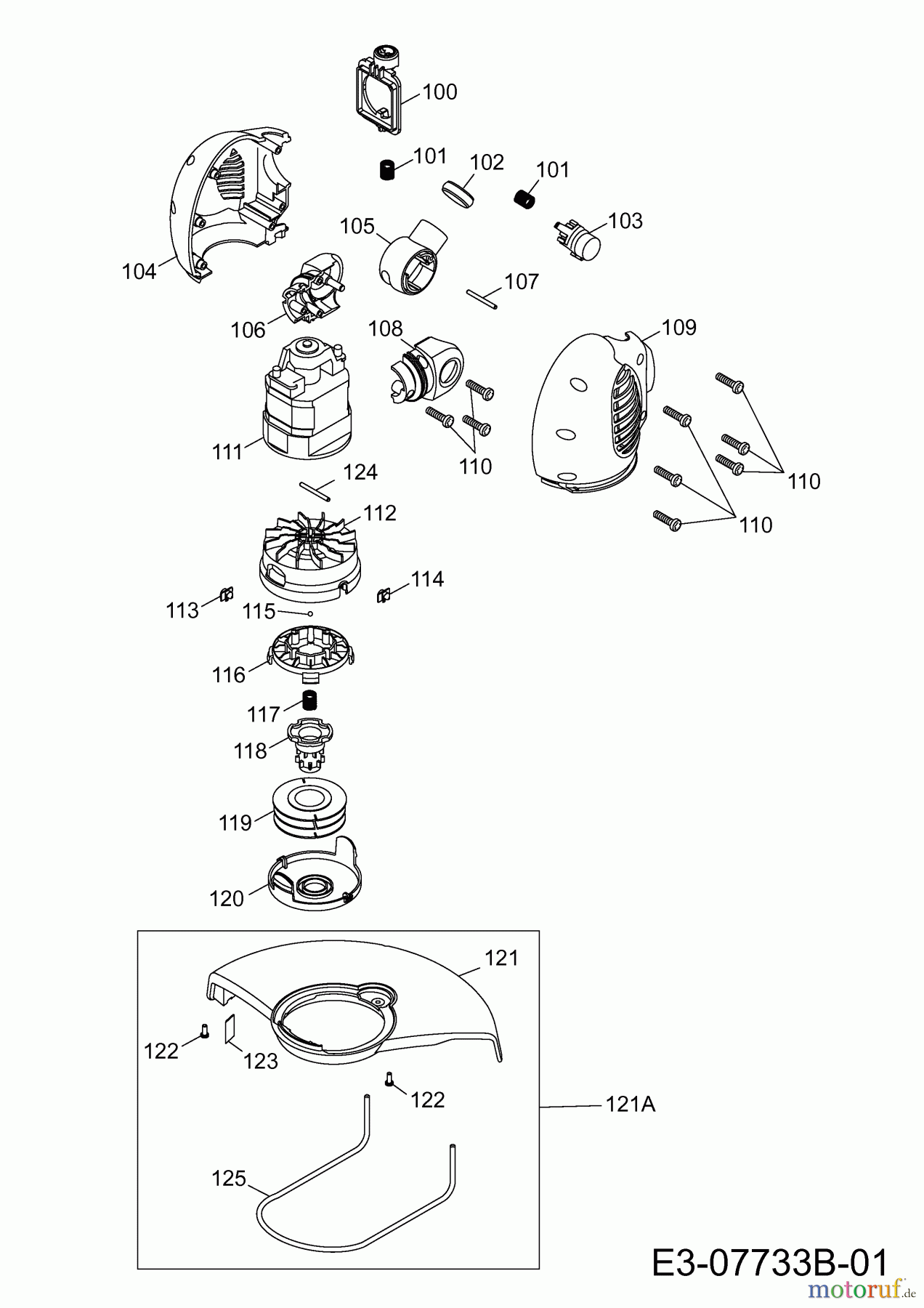  Wolf-Garten Elektrotrimmer GT 840 7130003  (2012) Elektromotor, Fadenspule