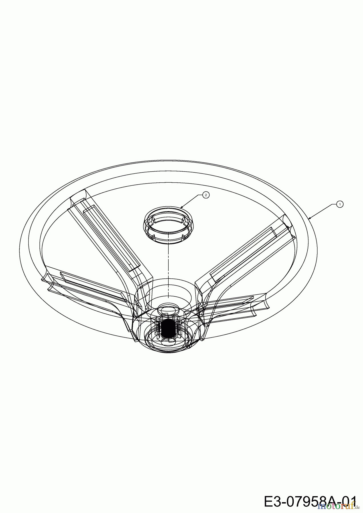  MTD Rasentraktoren SN 155 H 13AP518N678  (2002) Lenkrad