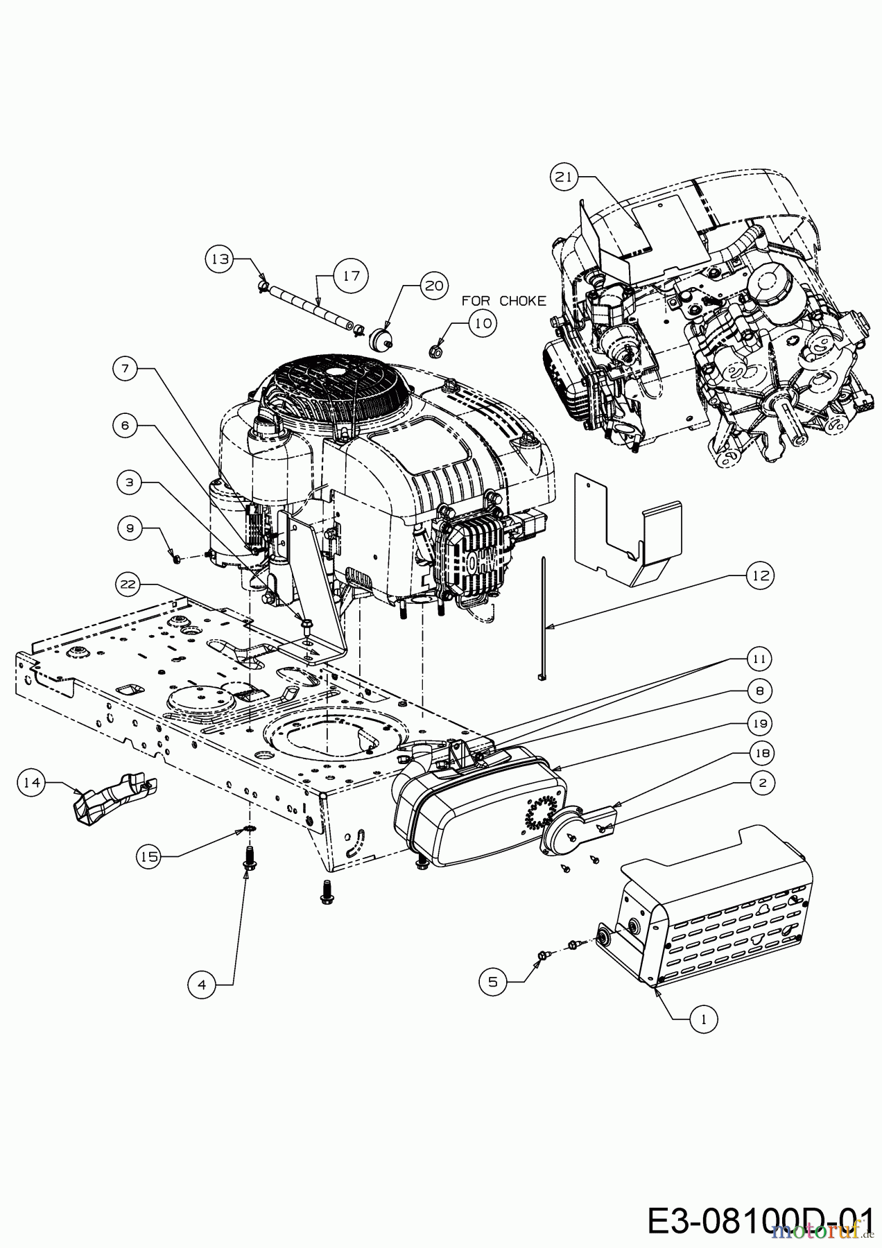  MTD Rasentraktoren DL 920 T 13H276KE677  (2017) Motorzubehör