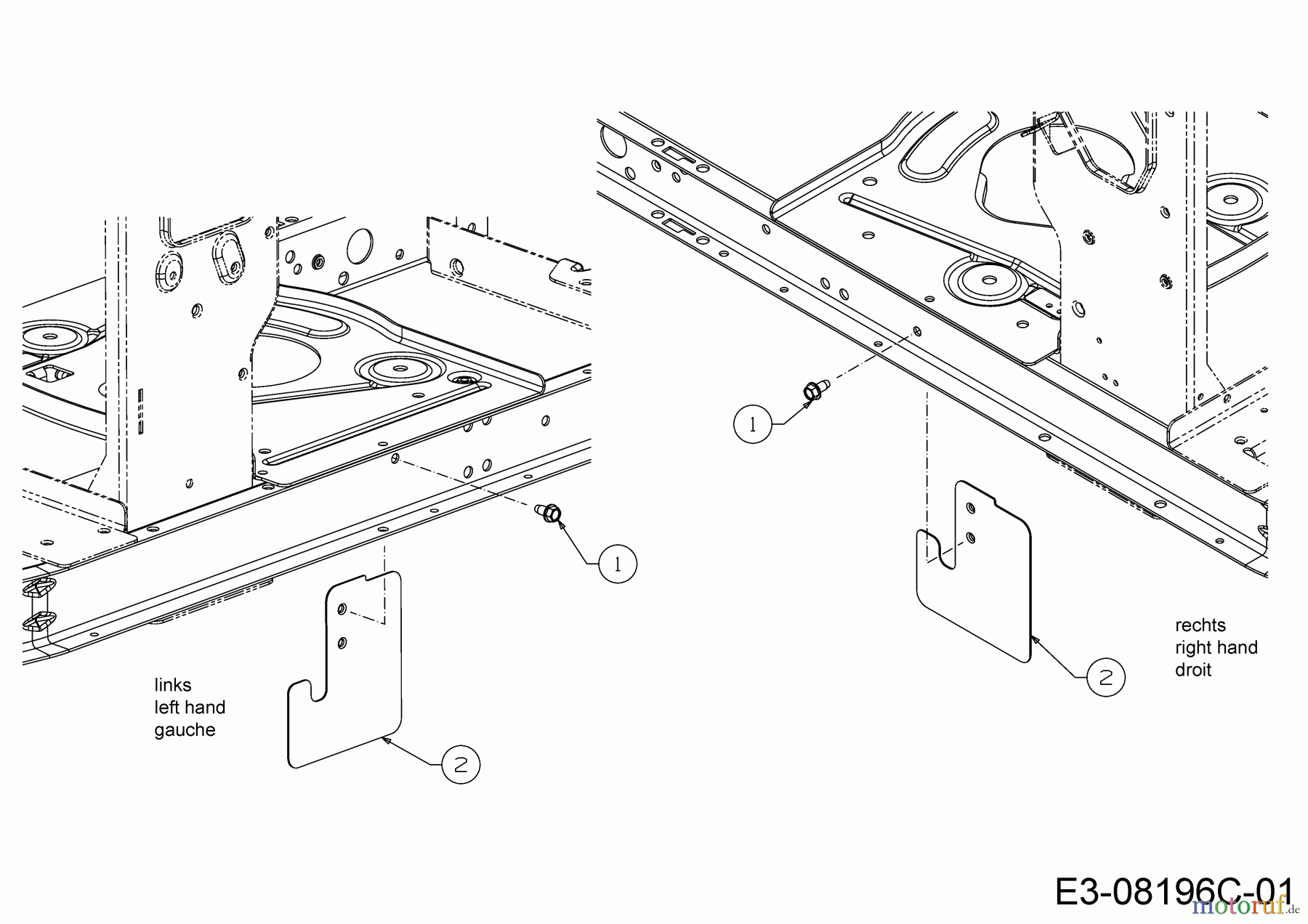 MTD Rasentraktoren Minirider 60 RDHE 13A521SC600  (2017) Abdeckung