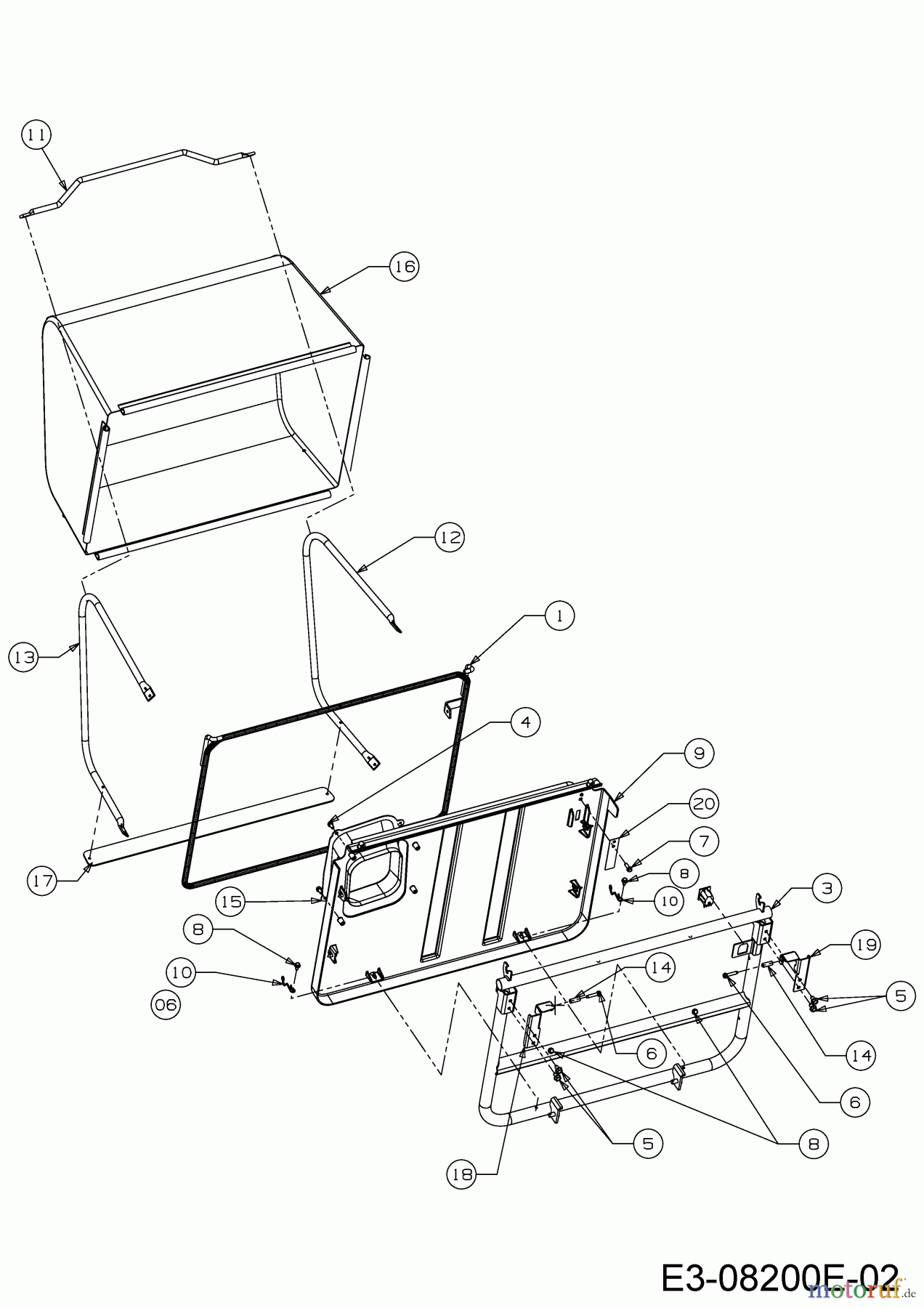  MTD Rasentraktoren Minirider 60 RDHE 13A521SC600  (2018) Grasfangeinrichtung