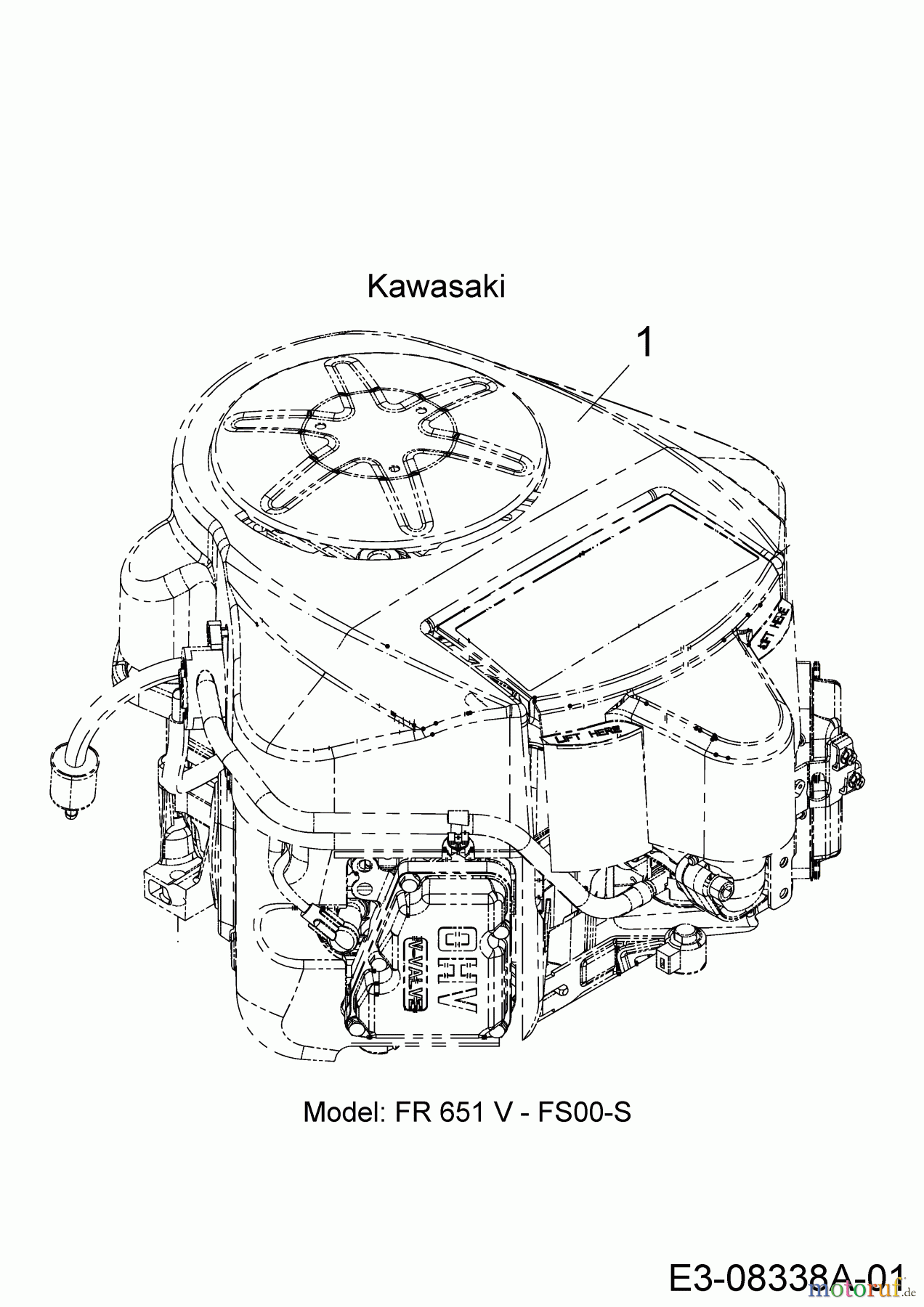  Cub Cadet Rasentraktoren XT2 QR106 13BFA1CR603  (2018) Motor Kawasaki