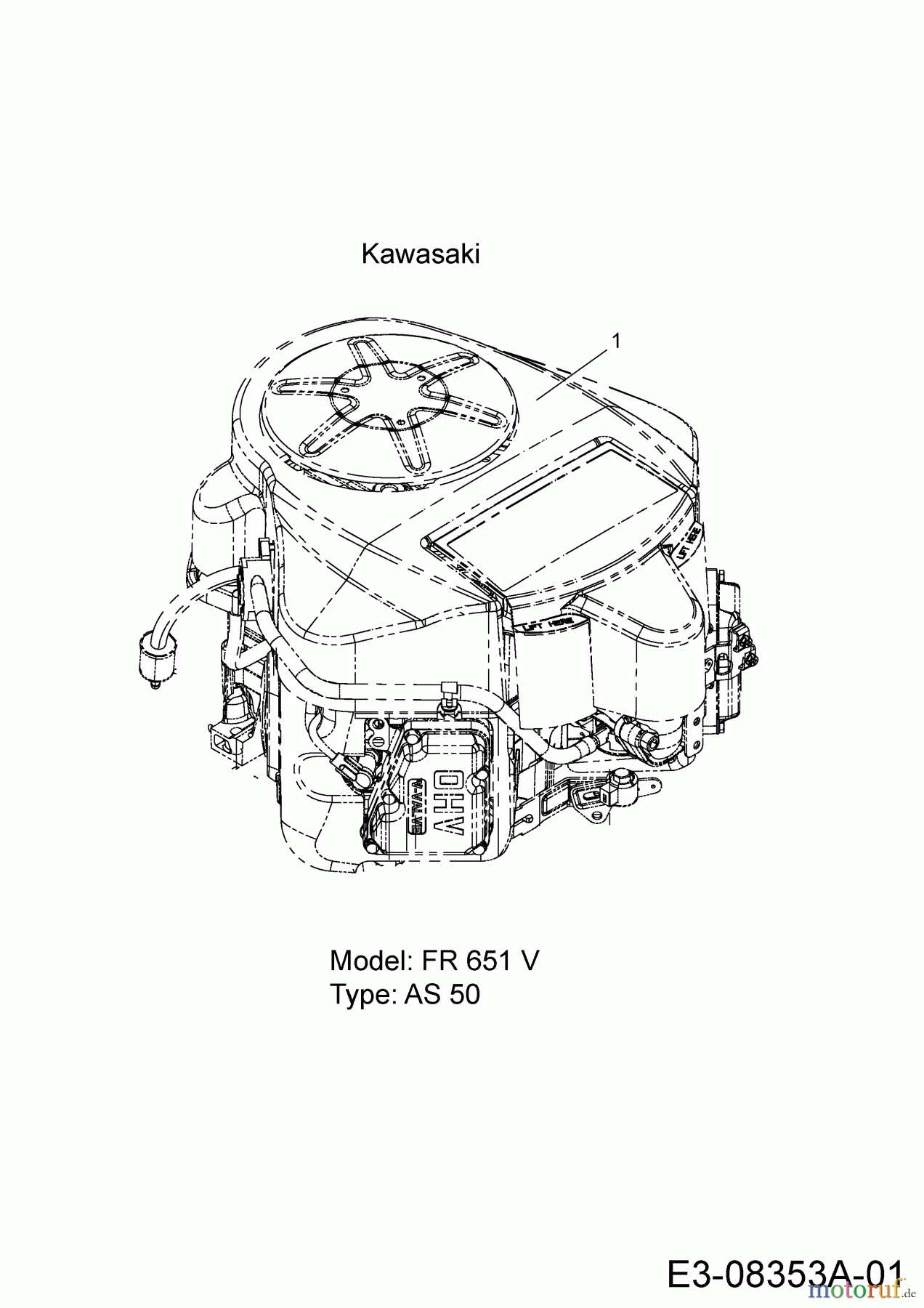  Cub Cadet Zero Turn FMZ 48 17BI4BFY603  (2014) Motor Kawasaki