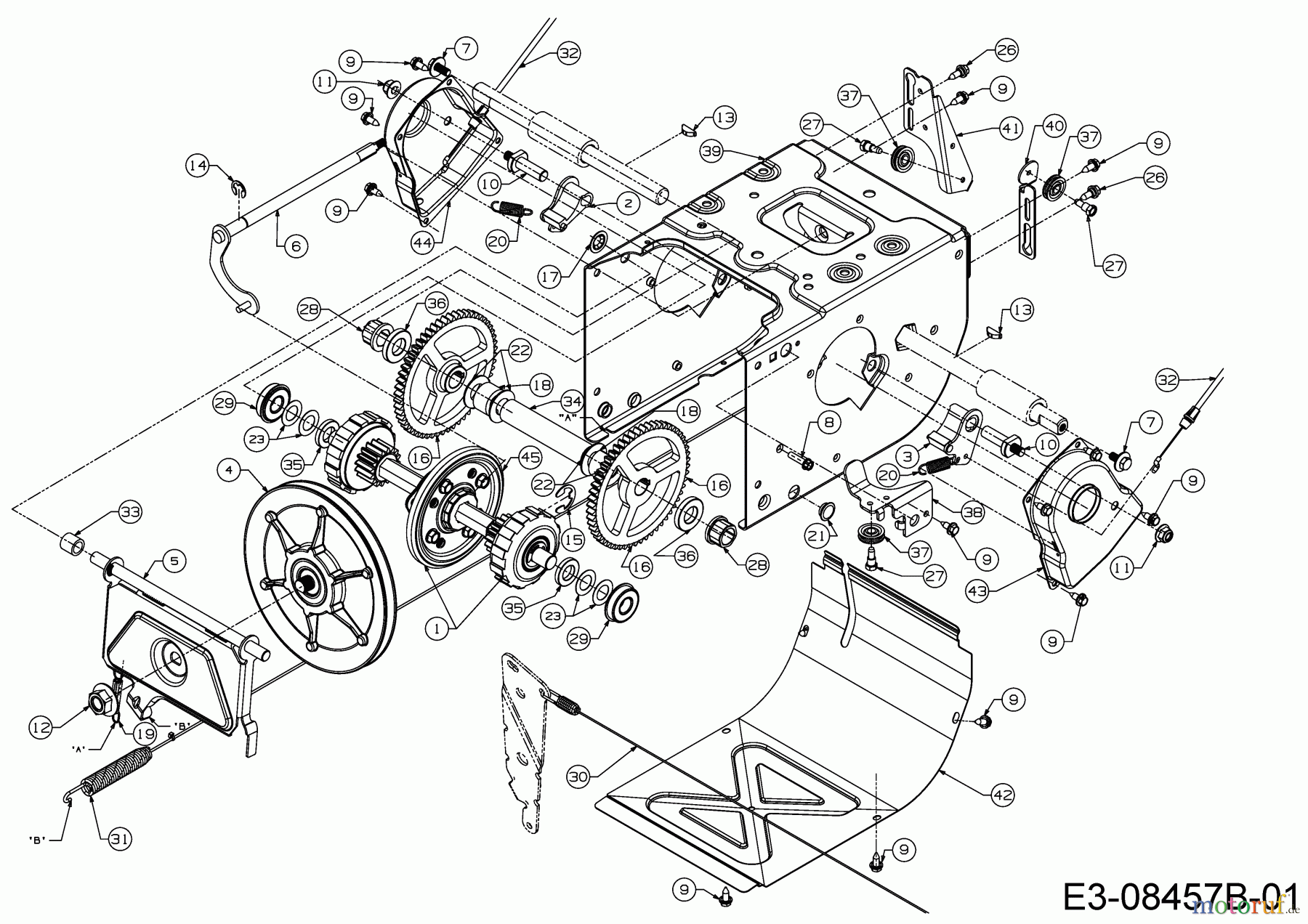  Cub Cadet Schneefräsen 528 HD SWE 31AY55KY603  (2015) Fahrantrieb