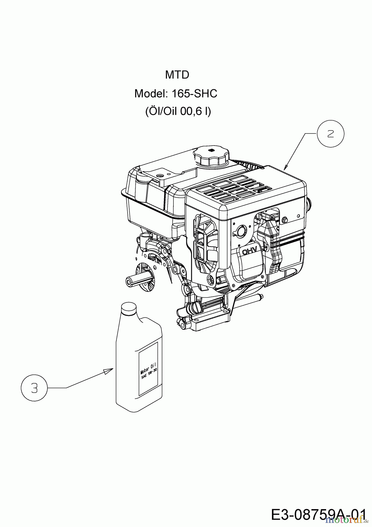  MTD Schneefräsen M 56 31B-32AD678  (2014) Motor MTD
