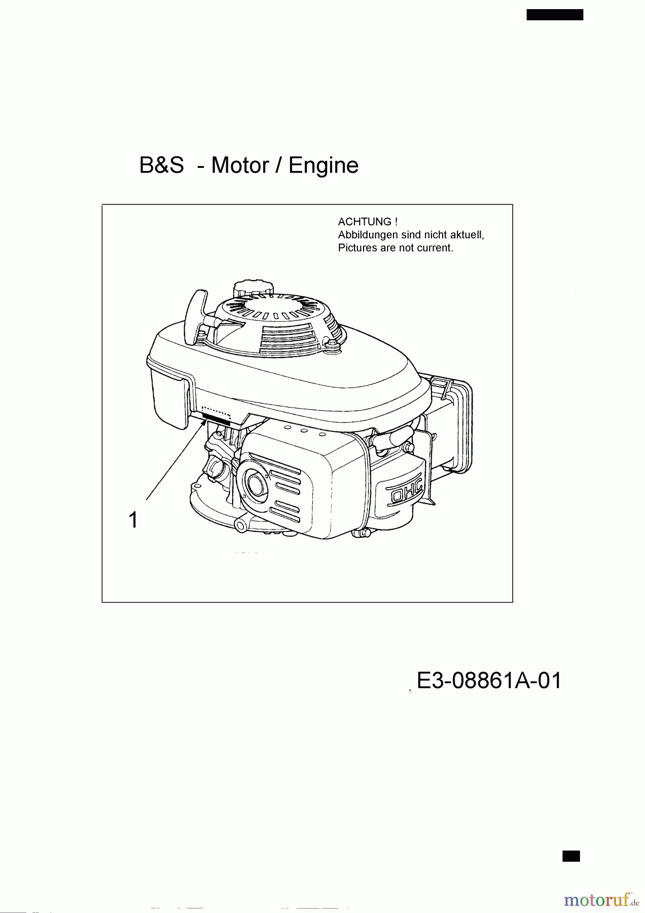  MTD Motormäher mit Antrieb A 13 K 12A-A13K729  (2015) Motor