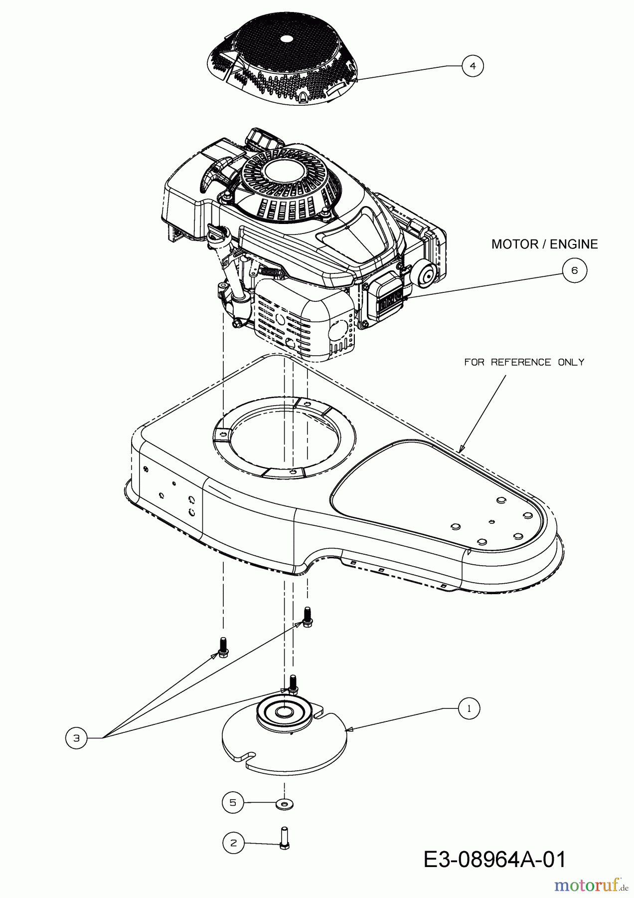 MTD Kantenschneider Wheeled String Trimmer 25A-26J7306 (2014) Motor, Motorzubehör