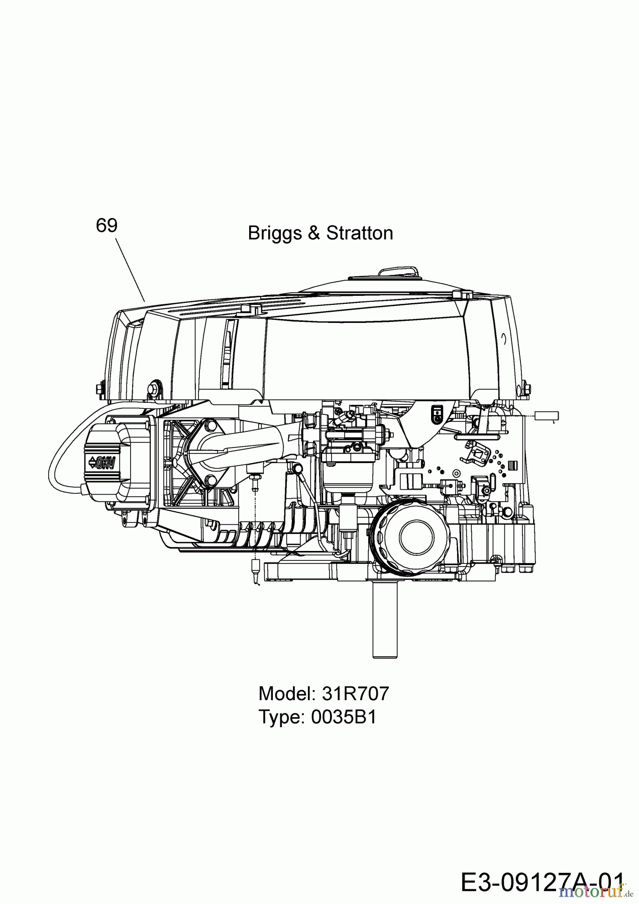  Kts Rasentraktoren Silvertrac 107 T/175 13HN76KG677  (2017) Motor Briggs & Stratton