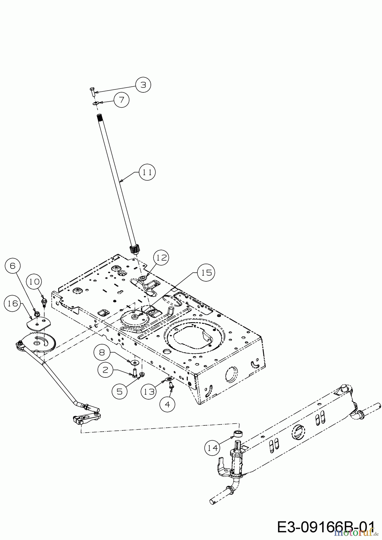  MTD Rasentraktoren 20/42 13BT77KS308  (2017) Lenkung