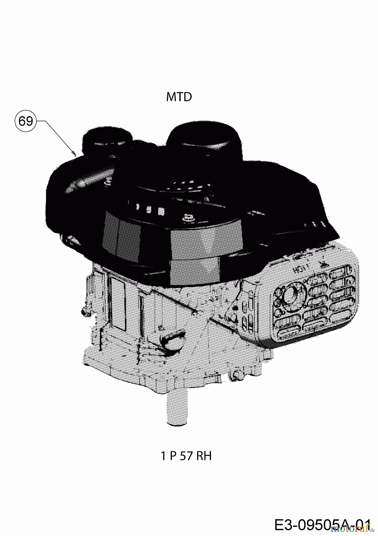  Cub Cadet Motormäher mit Antrieb LM1 AR46 12A-TQSJ603  (2017) Motor MTD