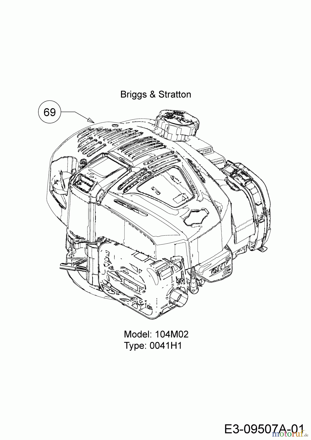  WOLF-Garten Expert Motormäher mit Antrieb Expert 53 B S 12A-ZA7F650  (2018) Motor Briggs & Stratton