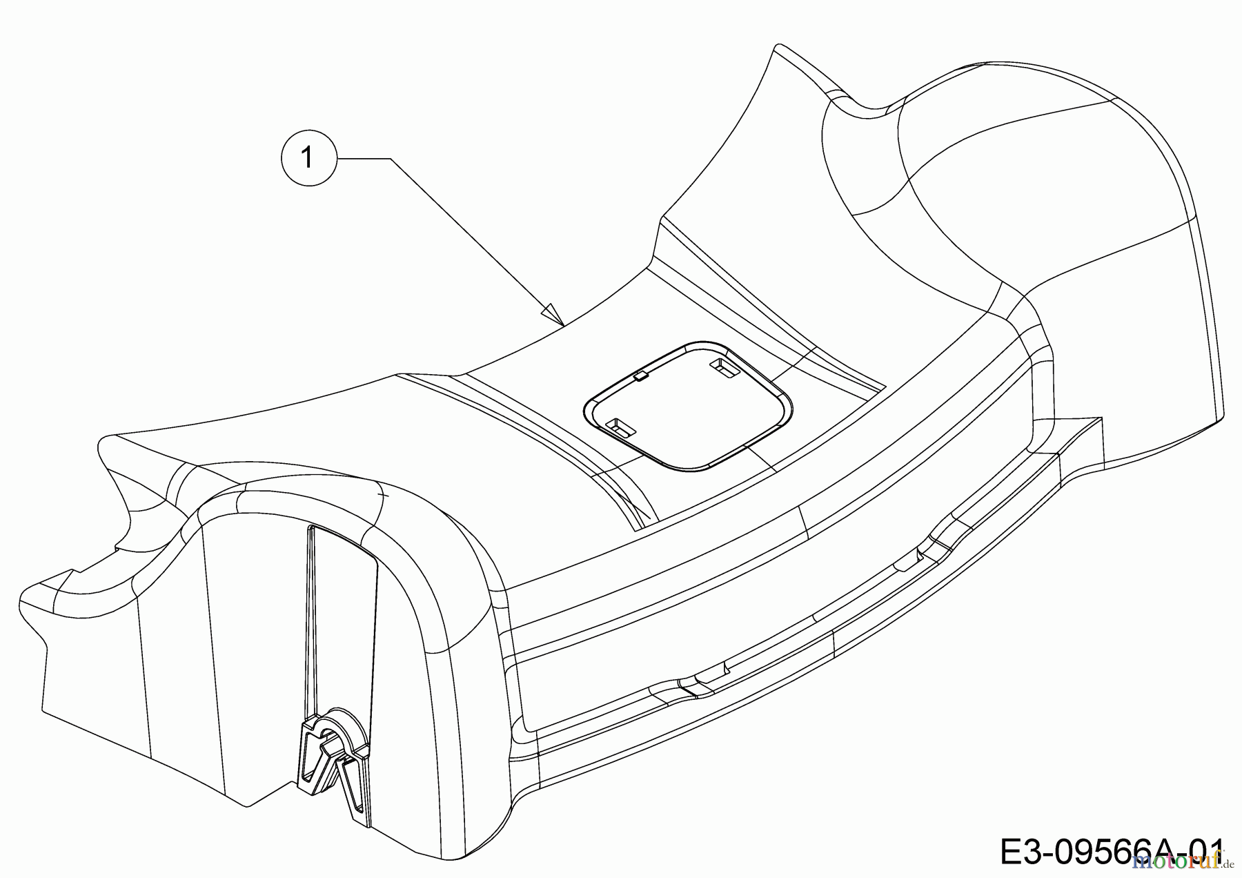  Wolf-Garten Motormäher mit Antrieb ST 5300 AHW 12B-PRJ6650  (2016) Abdeckung Vorderachse