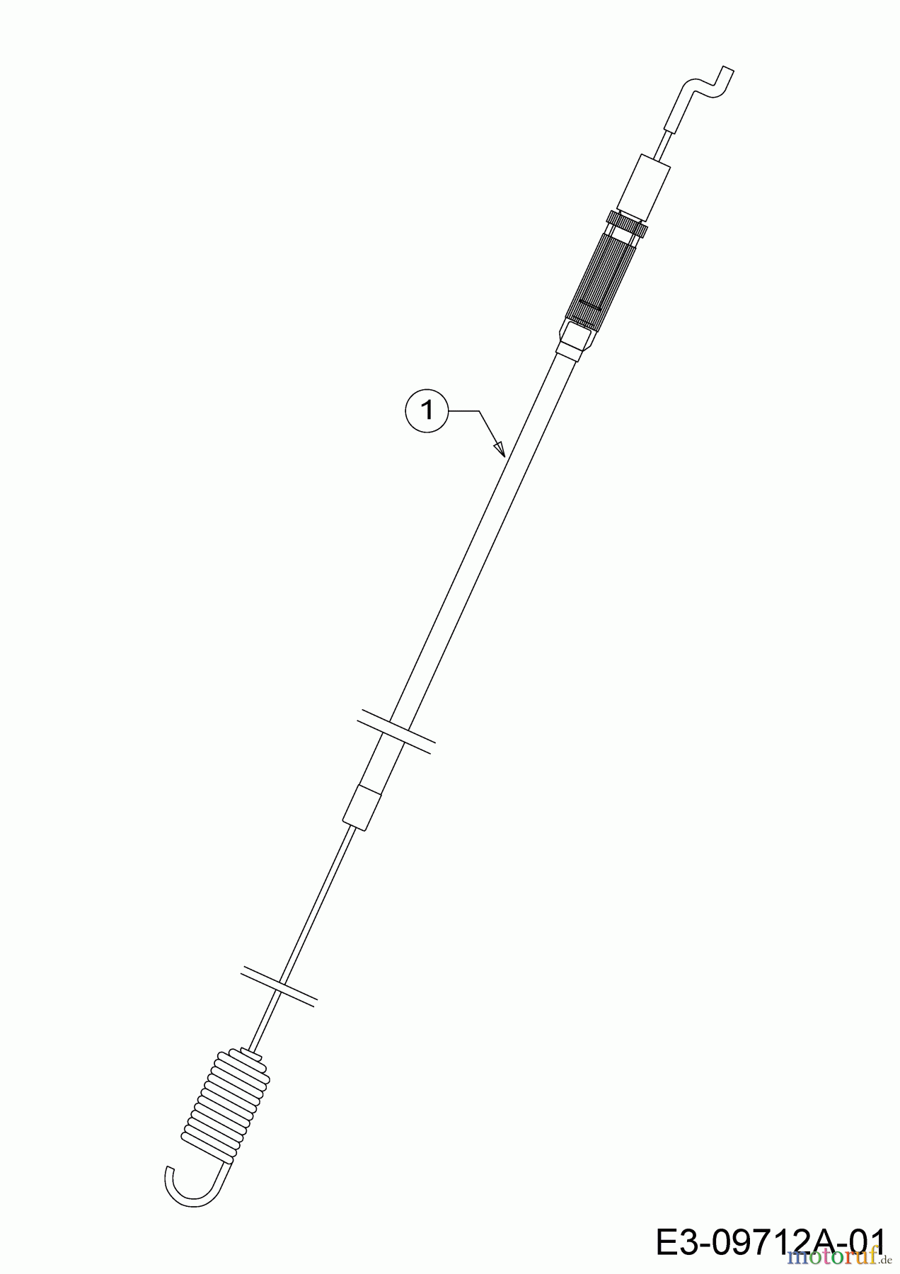  WOLF-Garten Expert Elektromäher mit Antrieb Expert 40 EA 18DRH1K-C50  (2017) Schaltzug