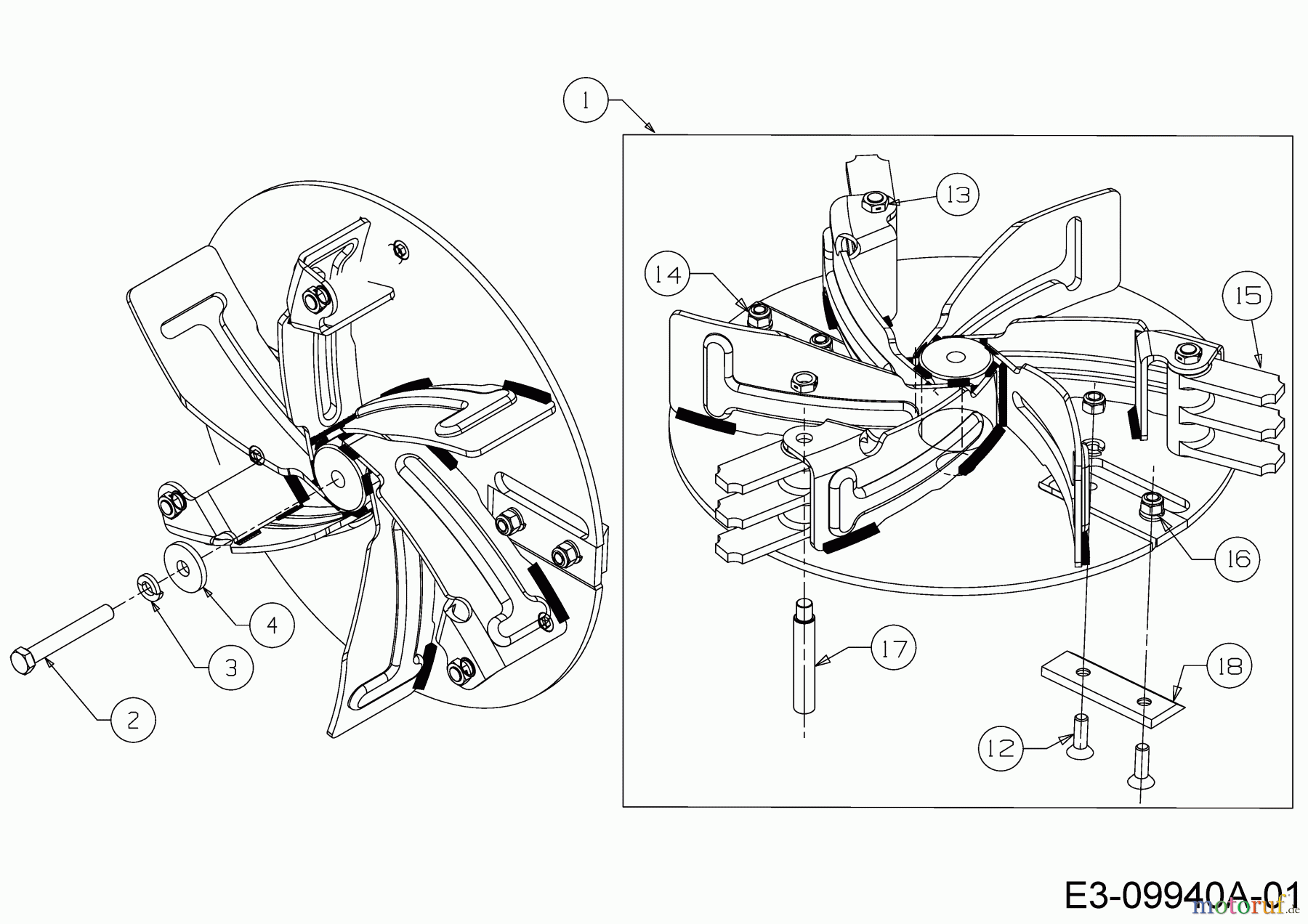  MTD Laubsauger mit Häckselfunktion 202 24A-202K678  (2017) Rotor;Messer