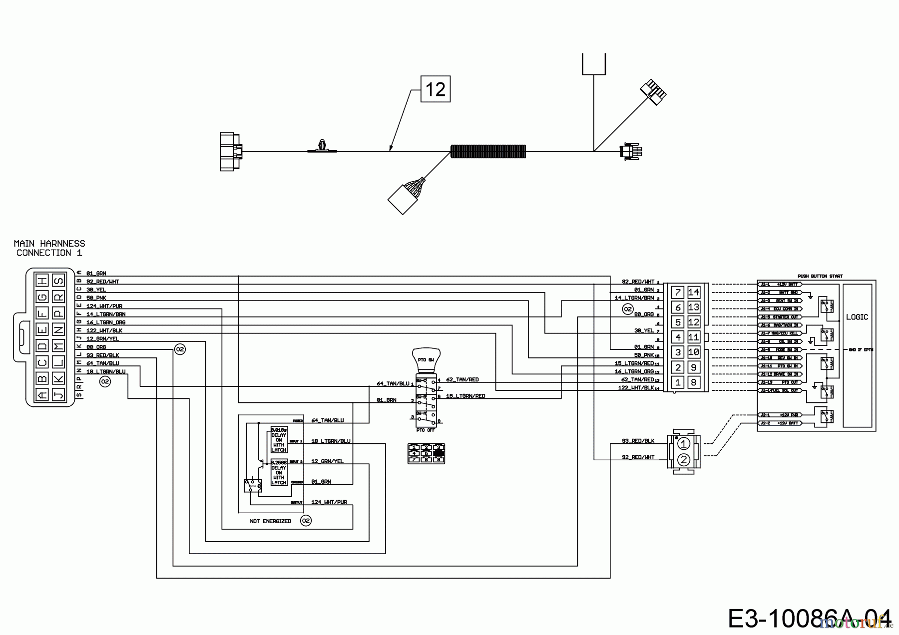  Cub Cadet Rasentraktoren XT2 QR106 13AFA1CR603  (2017) Schaltplan Armaturenbrett