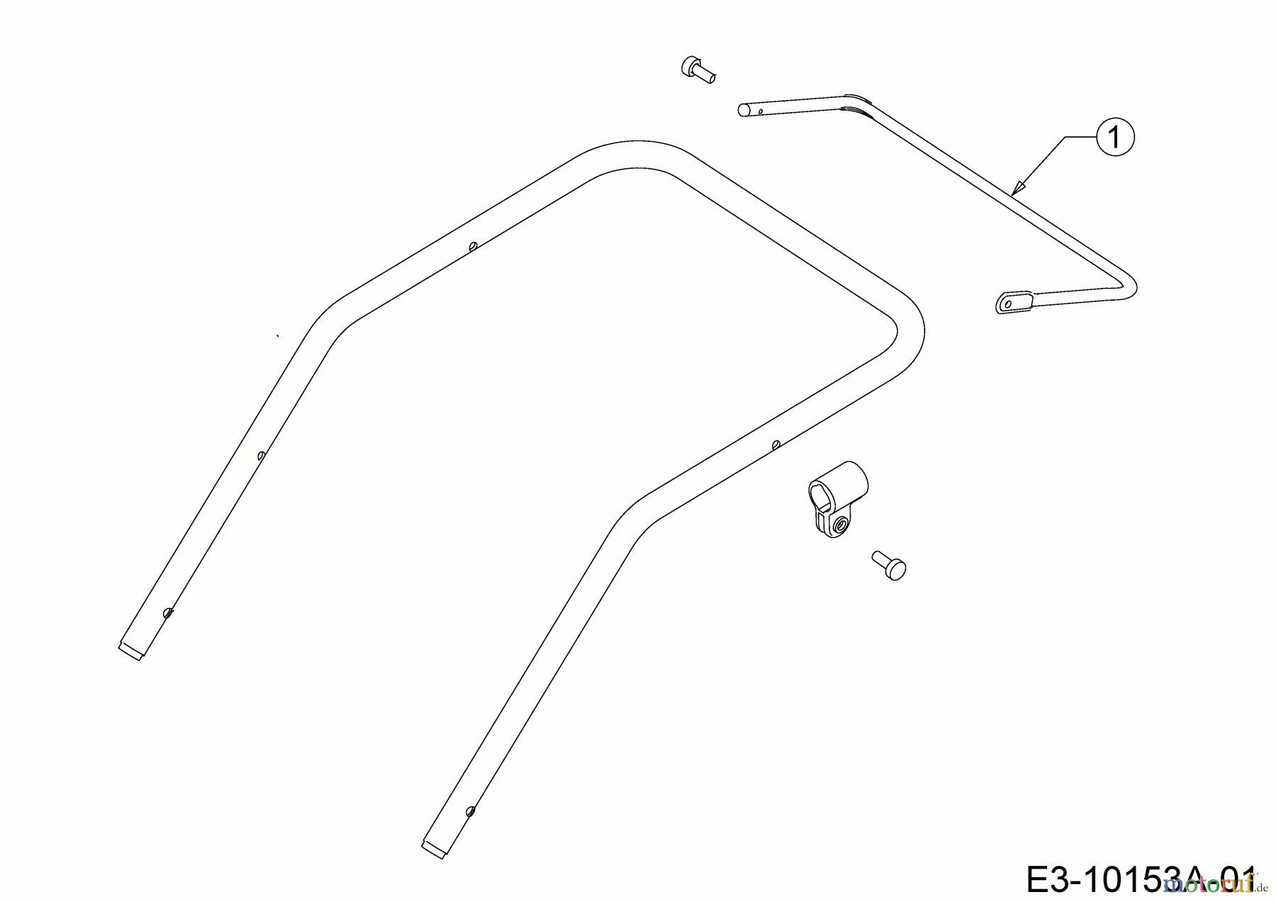  WOLF-Garten Expert Elektromäher Expert 40 E 18CWH1K-650  (2018) Schaltbügel