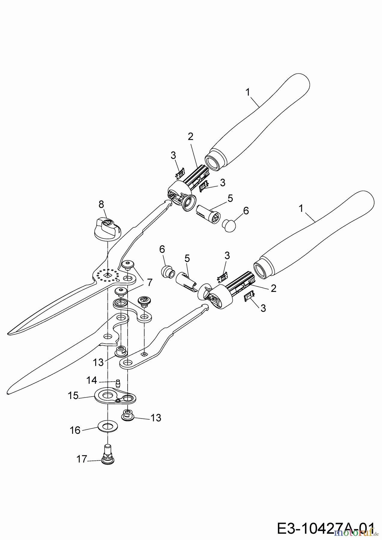  Wolf-Garten Manuelle Heckenscheren HS-G 7426000  (2018) Grundgerät