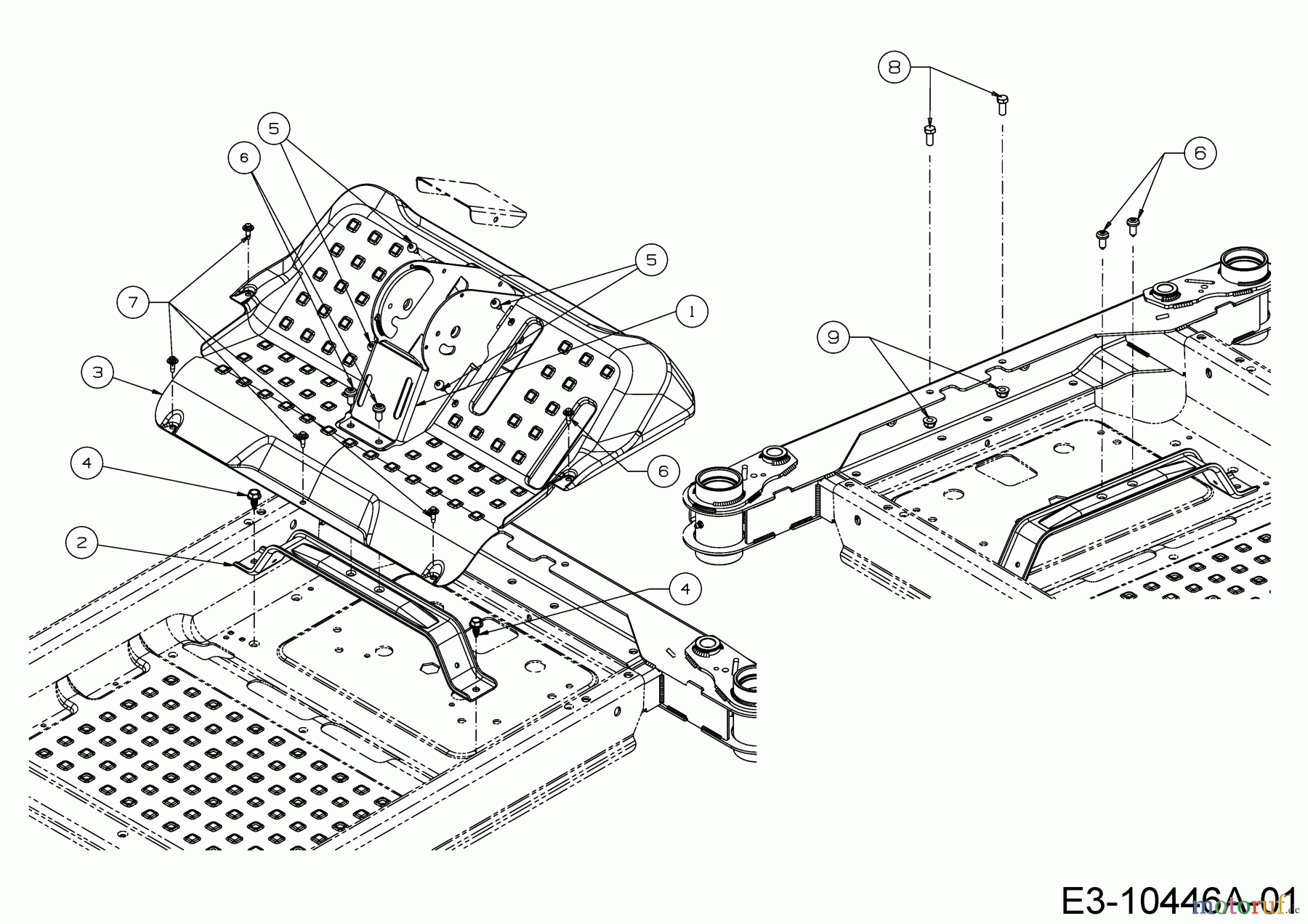  Cub Cadet Zero Turn XZ2 117I 17AWCBYT603  (2018) Lenksäulenhalter