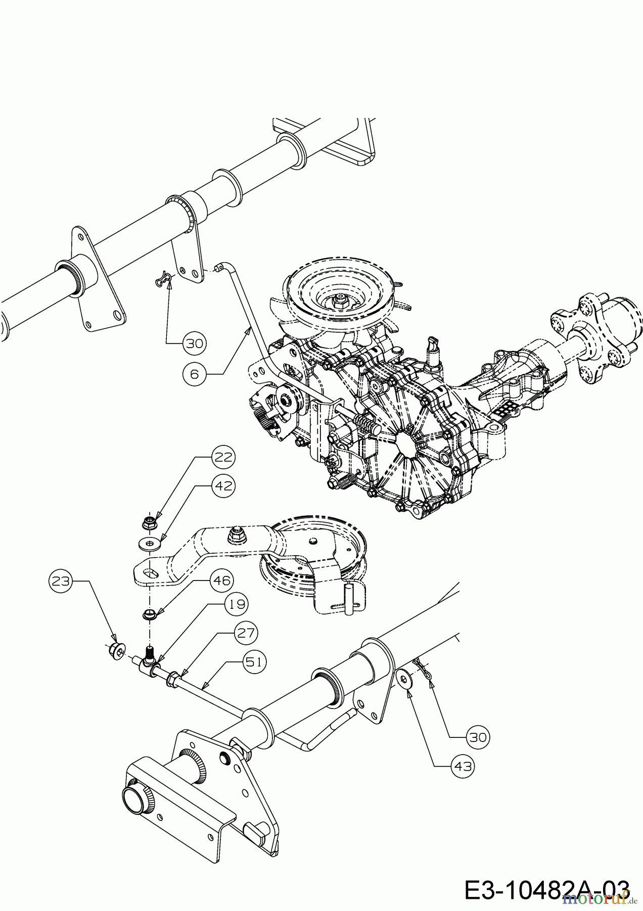  Cub Cadet Zero Turn Pro Z 100-48 53AWEFJF330  (2018) Mähwerksaushebung 3