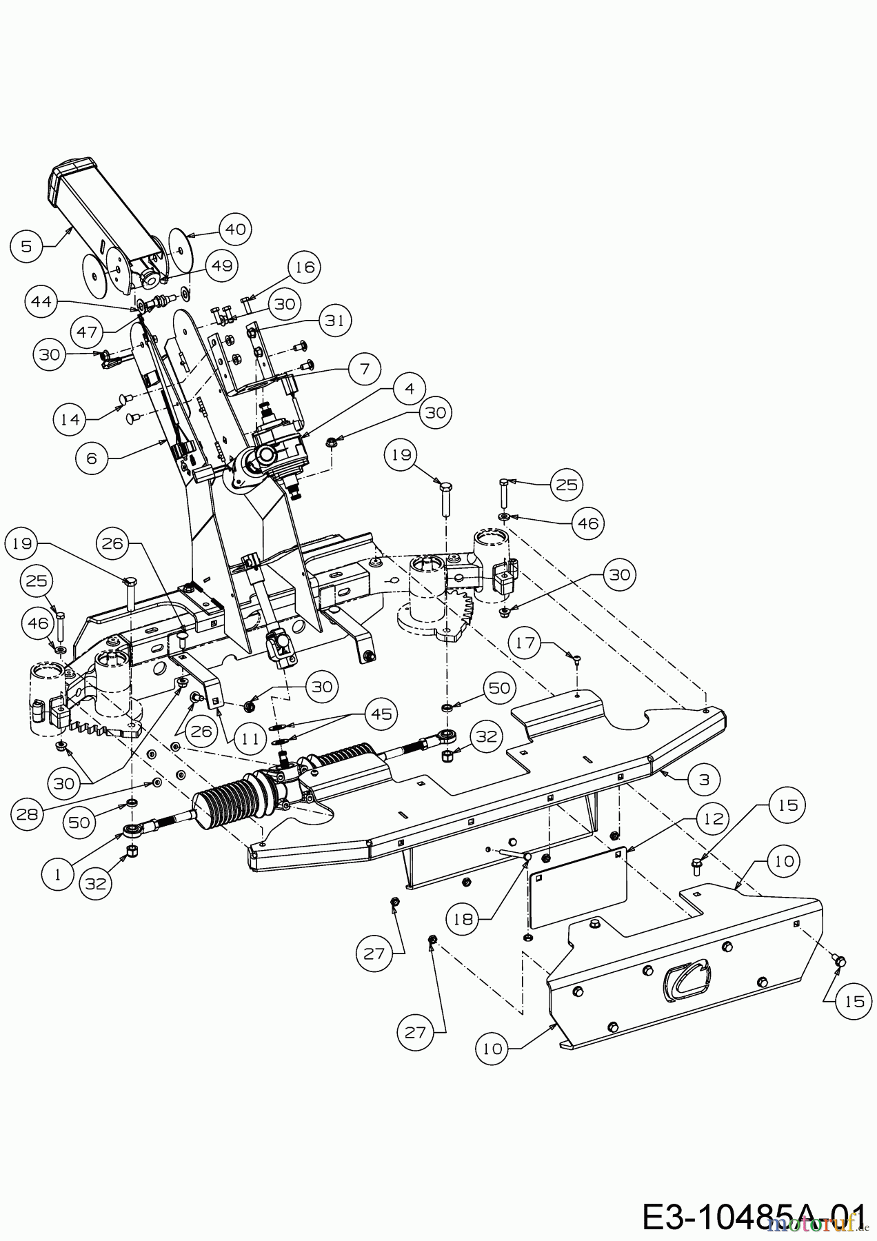  Cub Cadet Zero Turn Z7 183 53AIHKUY603  (2018) Lenkgetriebe, Spurstange