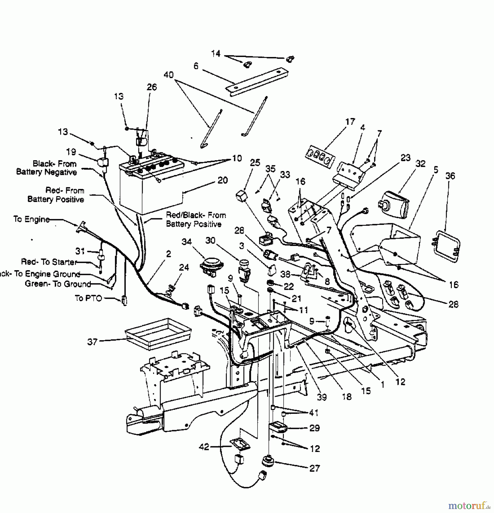  White Zero Turn 48-Z 53AC235M679  (1998) Elektroteile