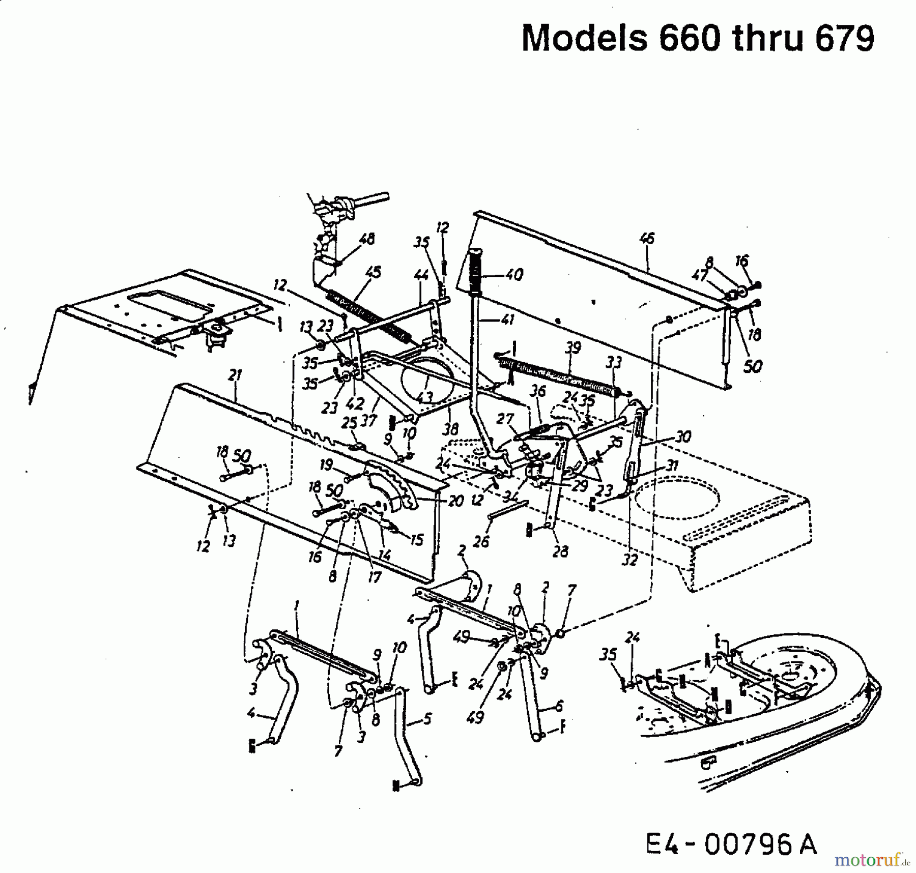  Fleurelle Rasentraktoren AM 1201 13BH663G619  (2003) Mähwerksaushebung