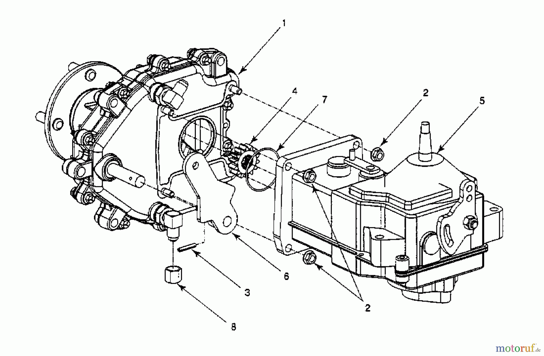  Cub Cadet Zero Turn Z 44 53AA1A5L603  (2000) Getriebe, Hydrostat