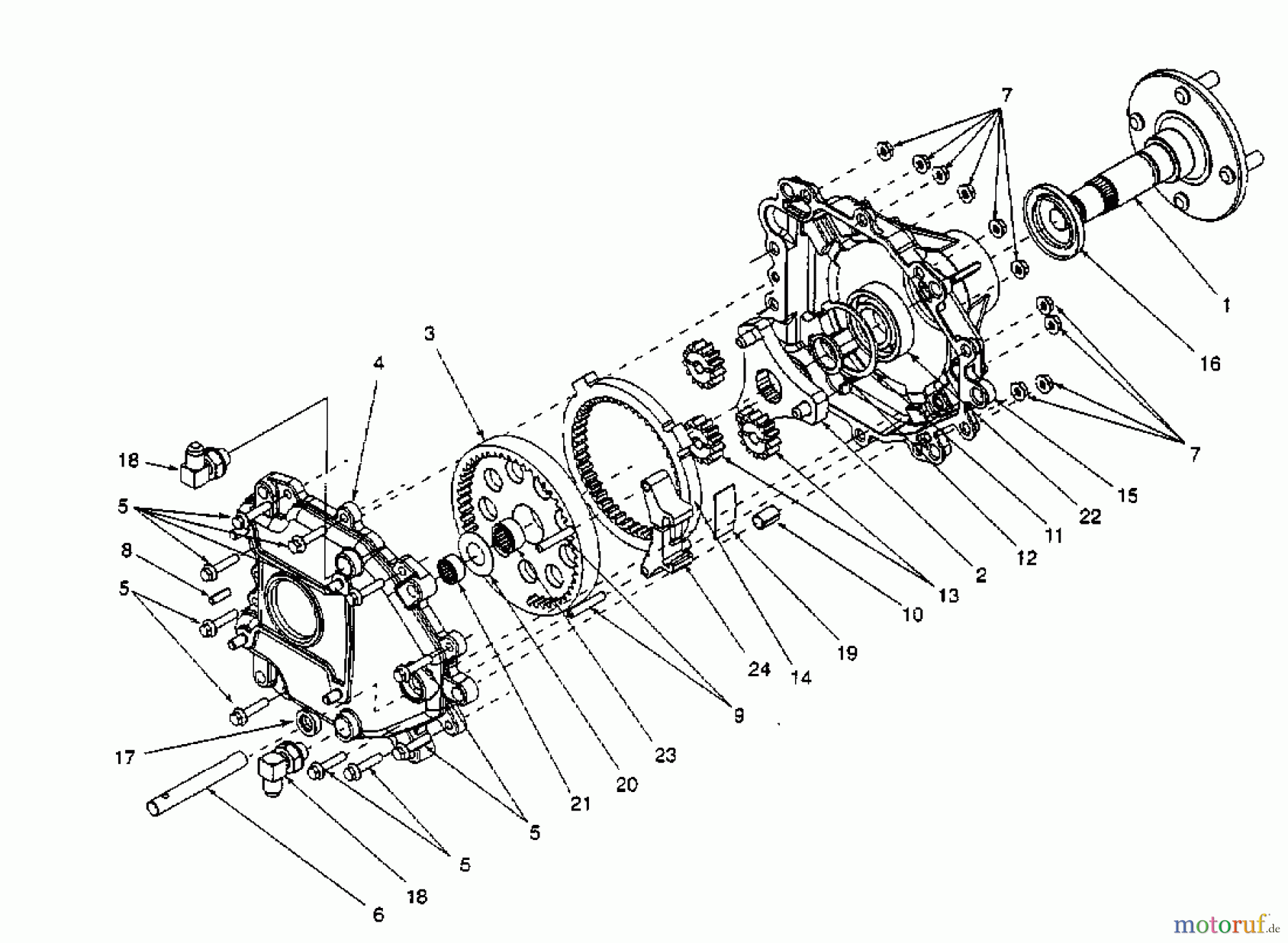  Cub Cadet Zero Turn Z 44 53AA1A5L603  (2000) Differential