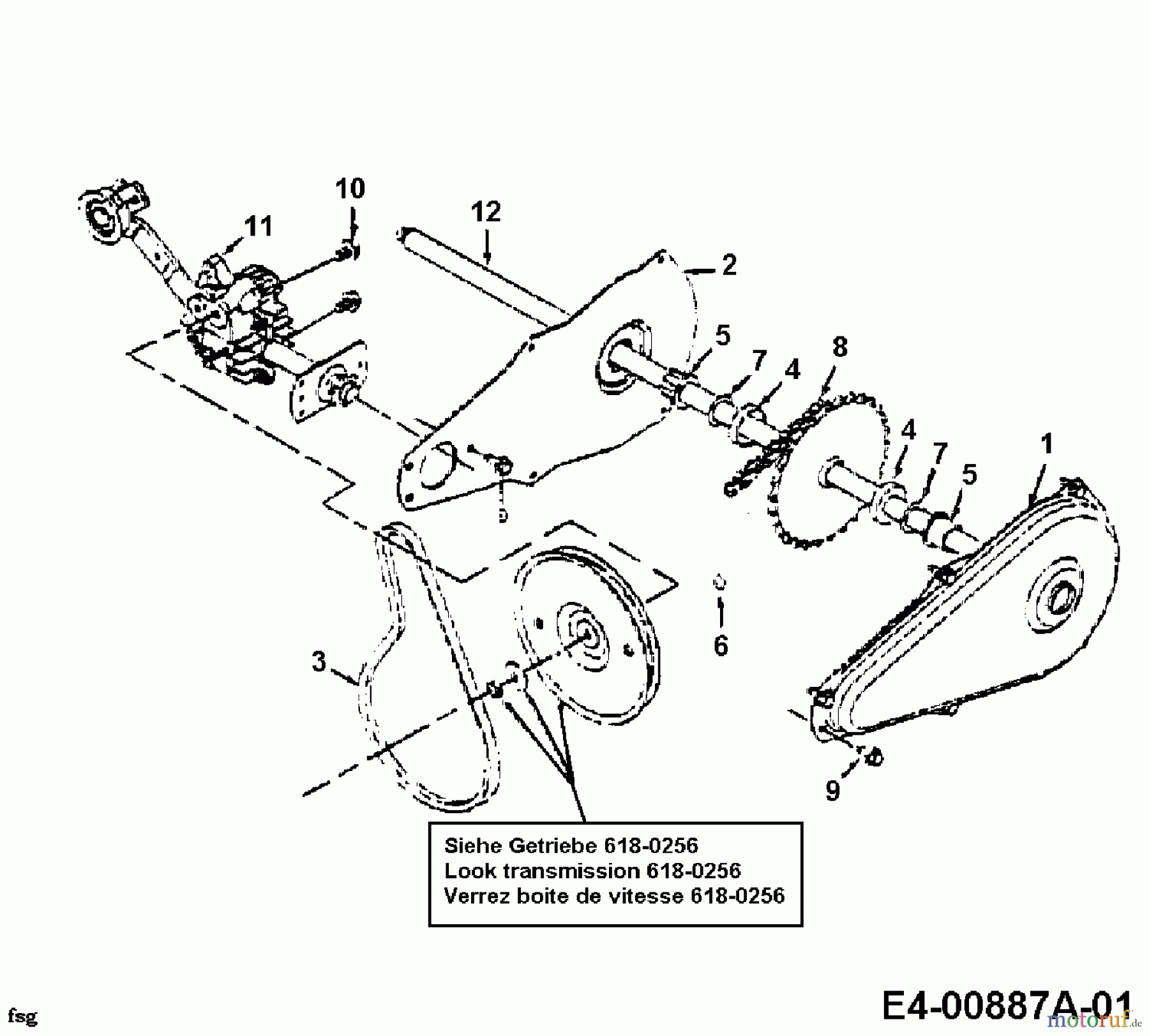  Gutbrod ältere Modelle Häcksler, Sauger, Komposter 202 24A-202B604  (2000) Kettenkasten