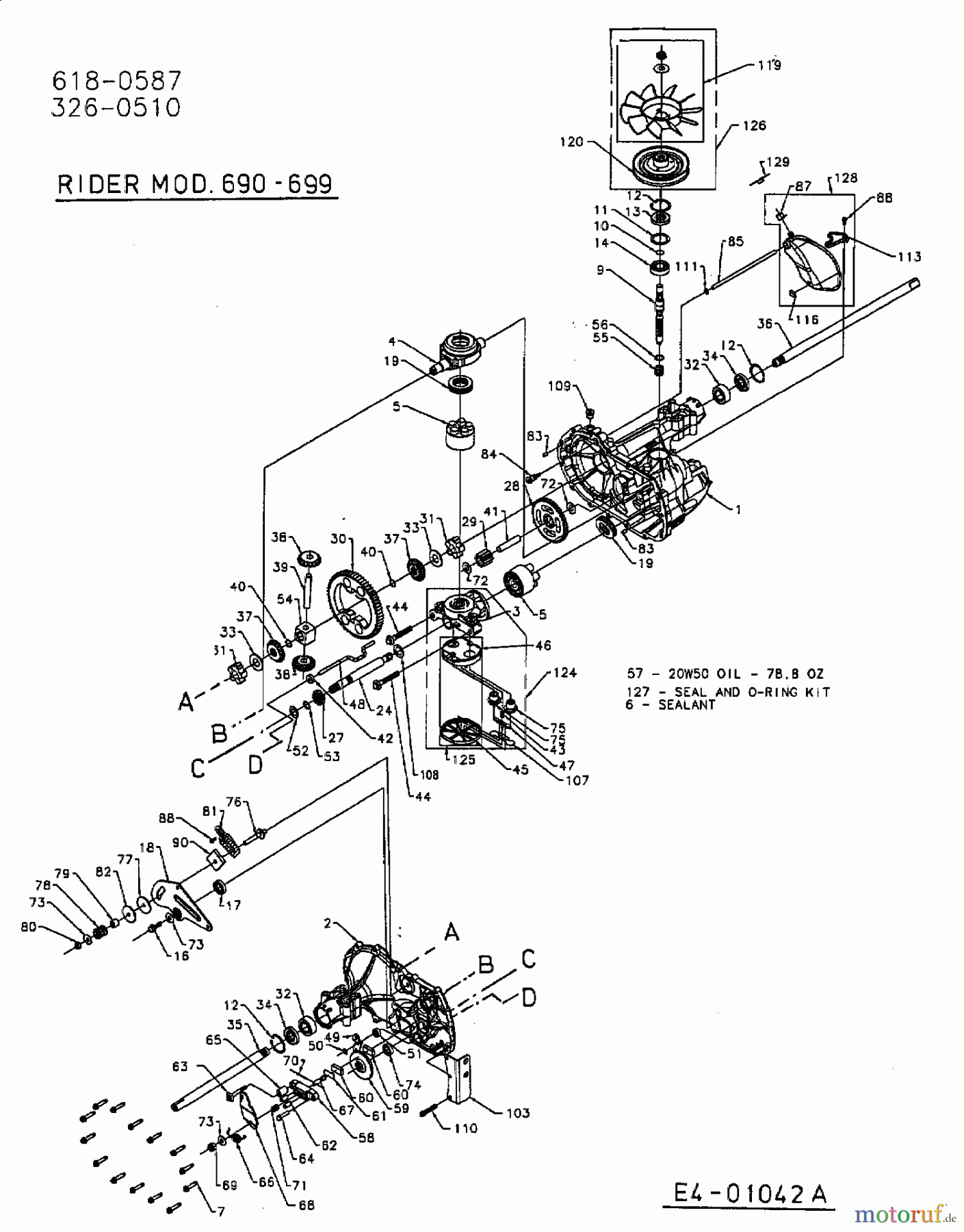  MTD ältere Modelle Rasentraktoren H/165 13AO698G678  (2002) Hydrostat