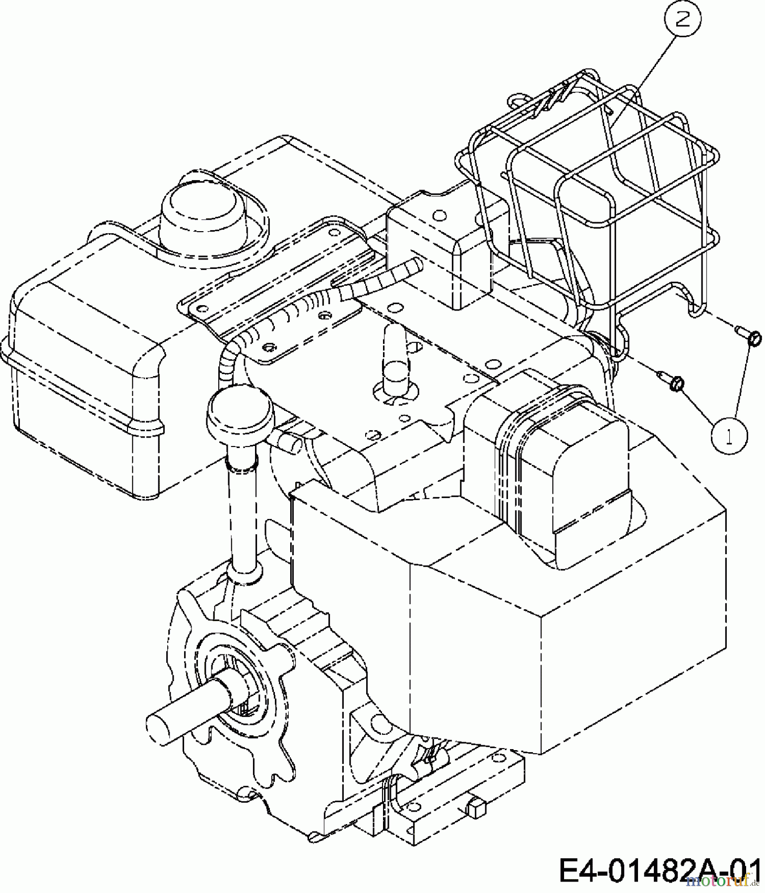  MTD Schneefräsen E 640 F 31AV6FHF678  (2007) Hitzeschutz