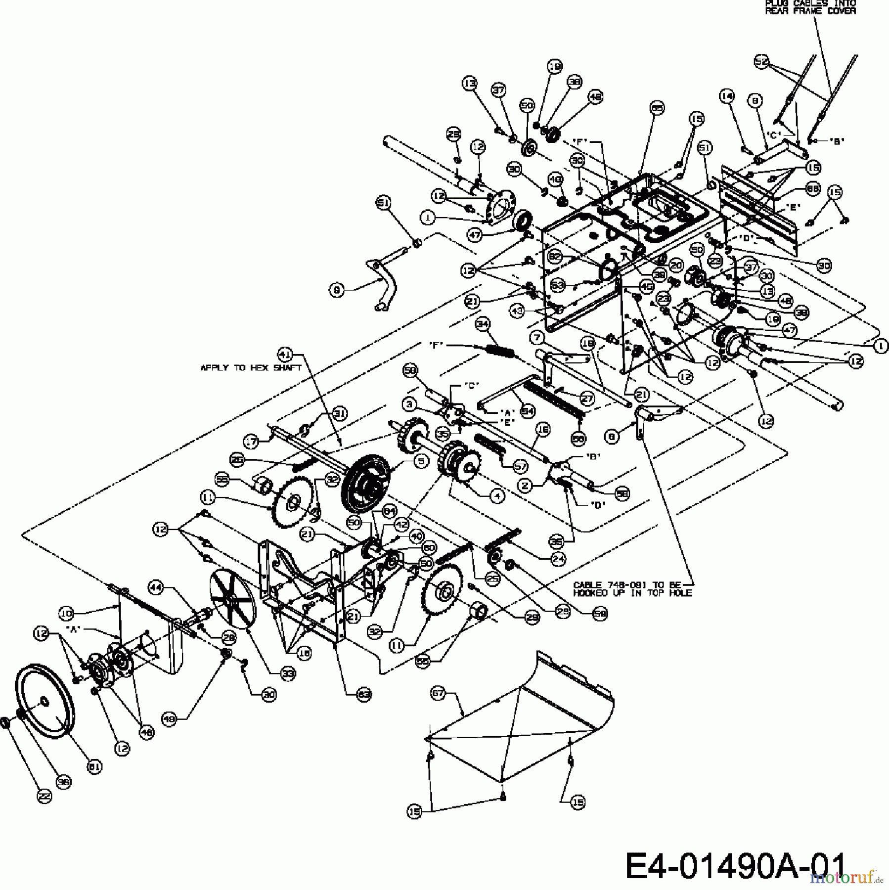  Cub Cadet Schneefräsen 945 SWE 31AV9P3W603  (2007) Fahrantrieb