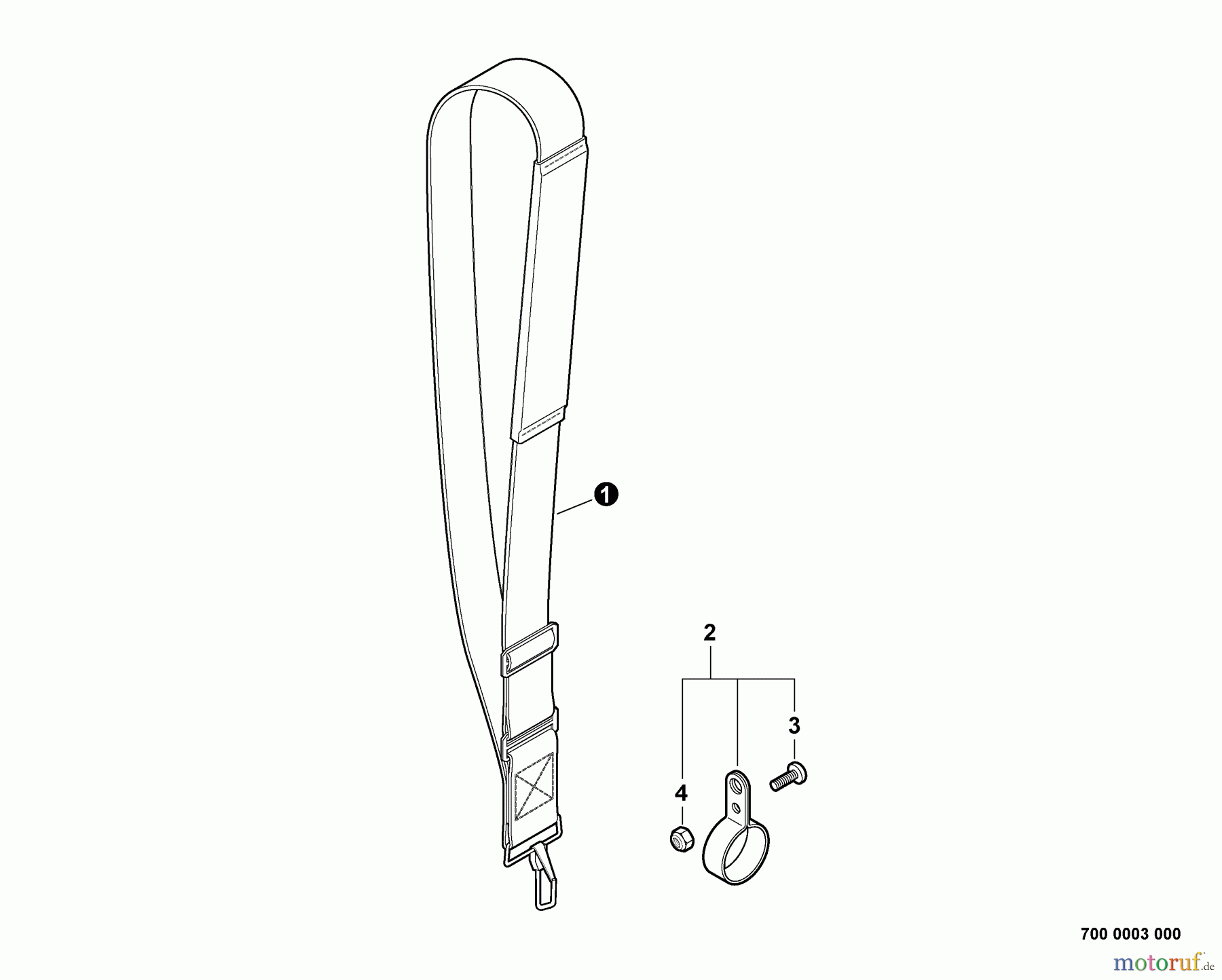  Echo Hochentaster PPT-265 - Echo Pole Saw / Pruner, S/N: E08411001001 - E08411999999 Shoulder Strap