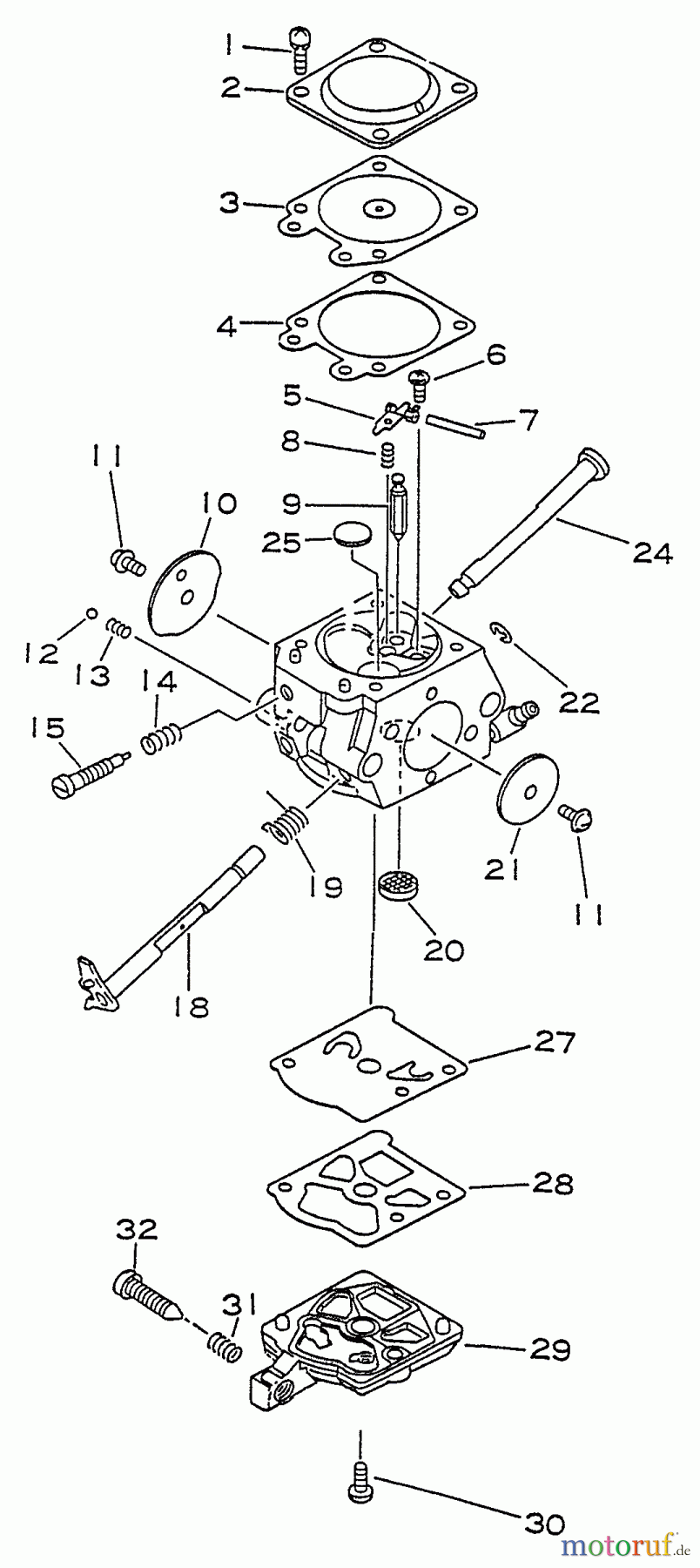  Echo Hochentaster REC-600 - Echo Pole Saw / Pruner Carburetor